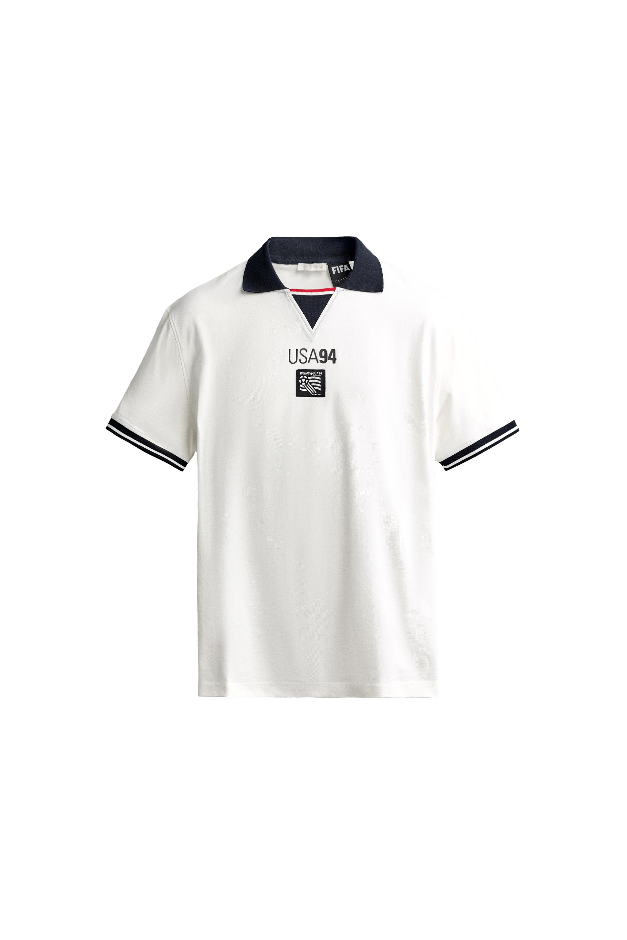 Рубашка поло с контрастными деталями FIFA Classics USA 94 FIFA World Cup™ — ZARA