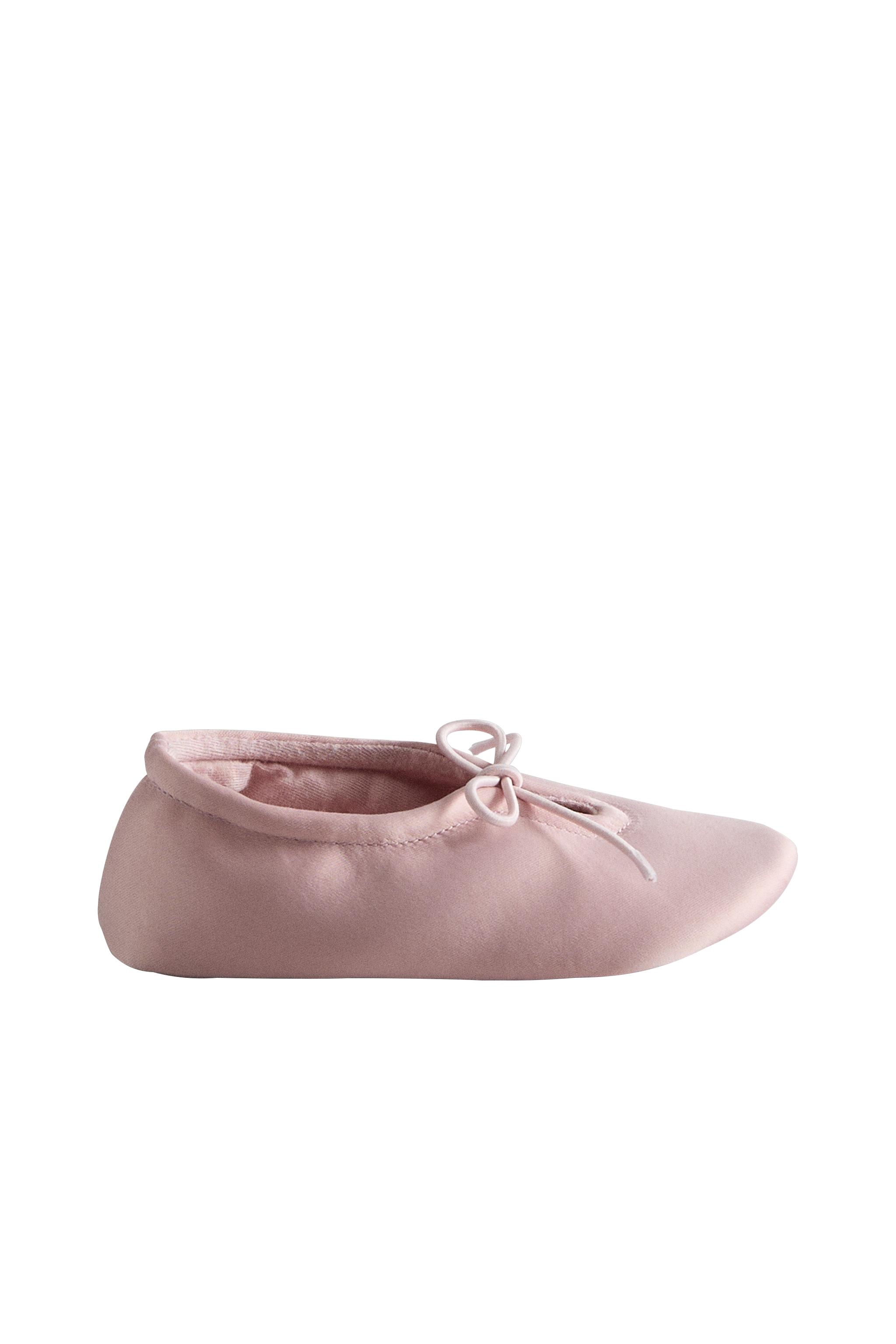 ДЕТСКИЕ БАЛЕТКИ ИЗ САТИНА — ZARA