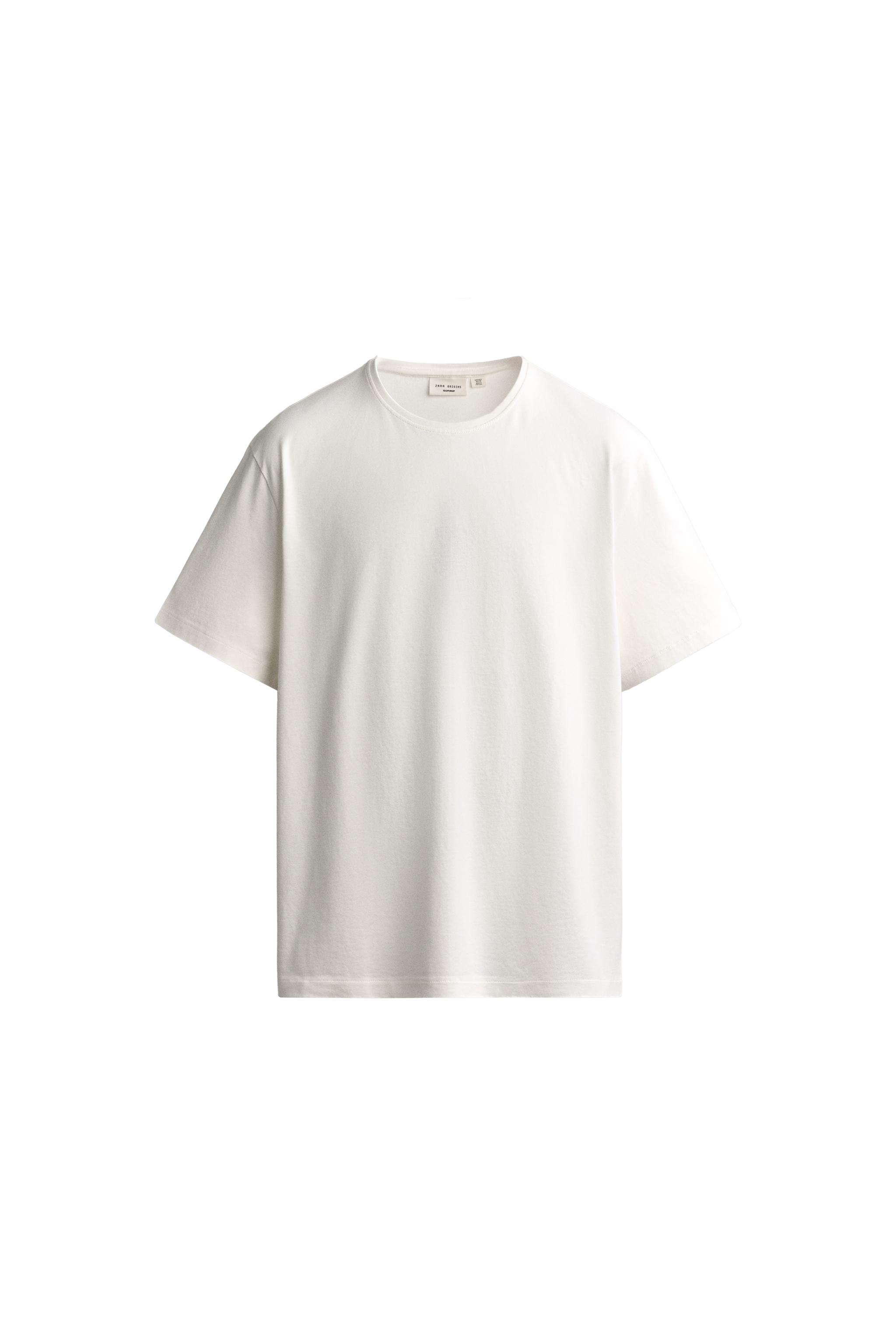 Футболка средней плотности из хлопка Supima® — ZARA