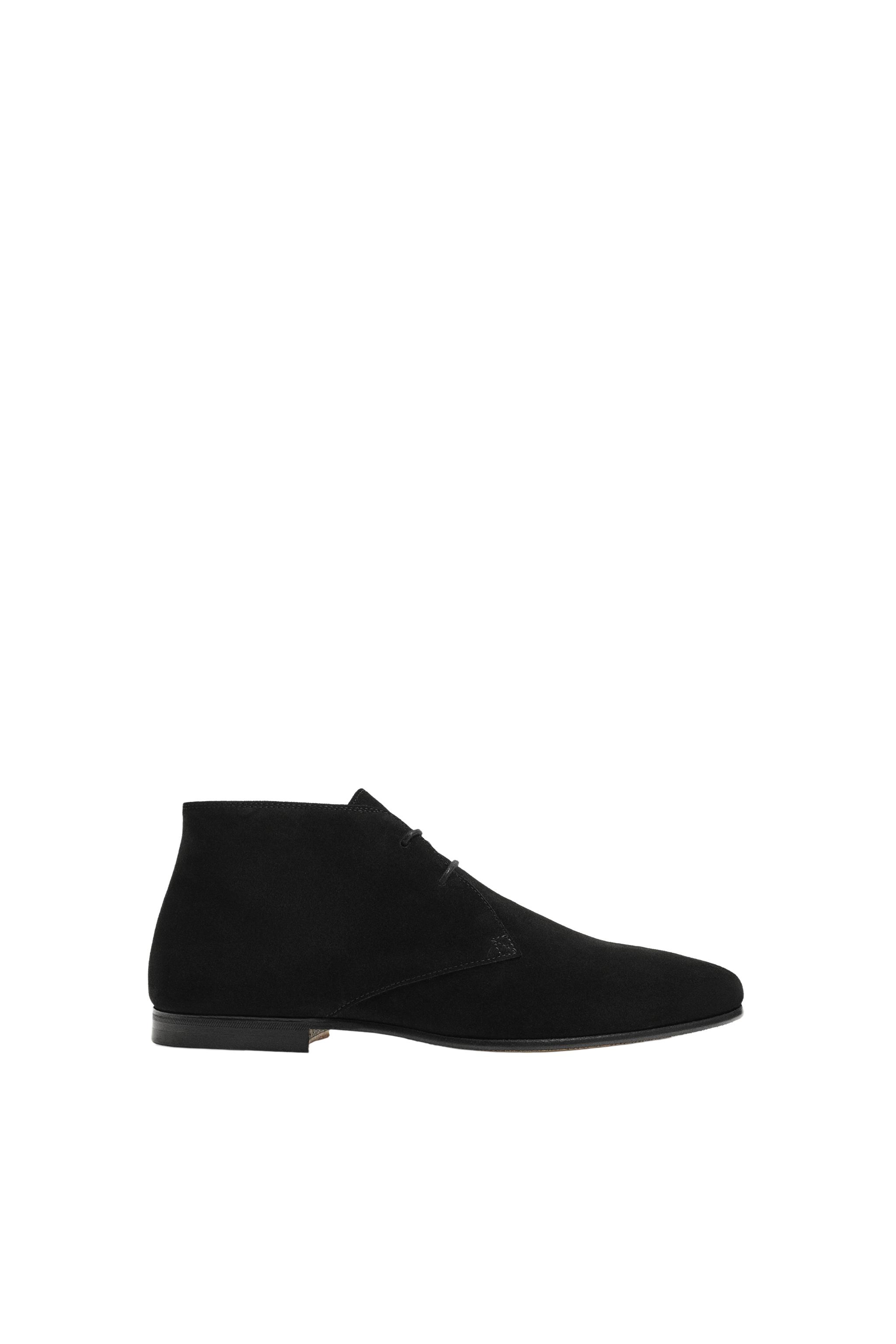 Кожаные ботинки — ZARA