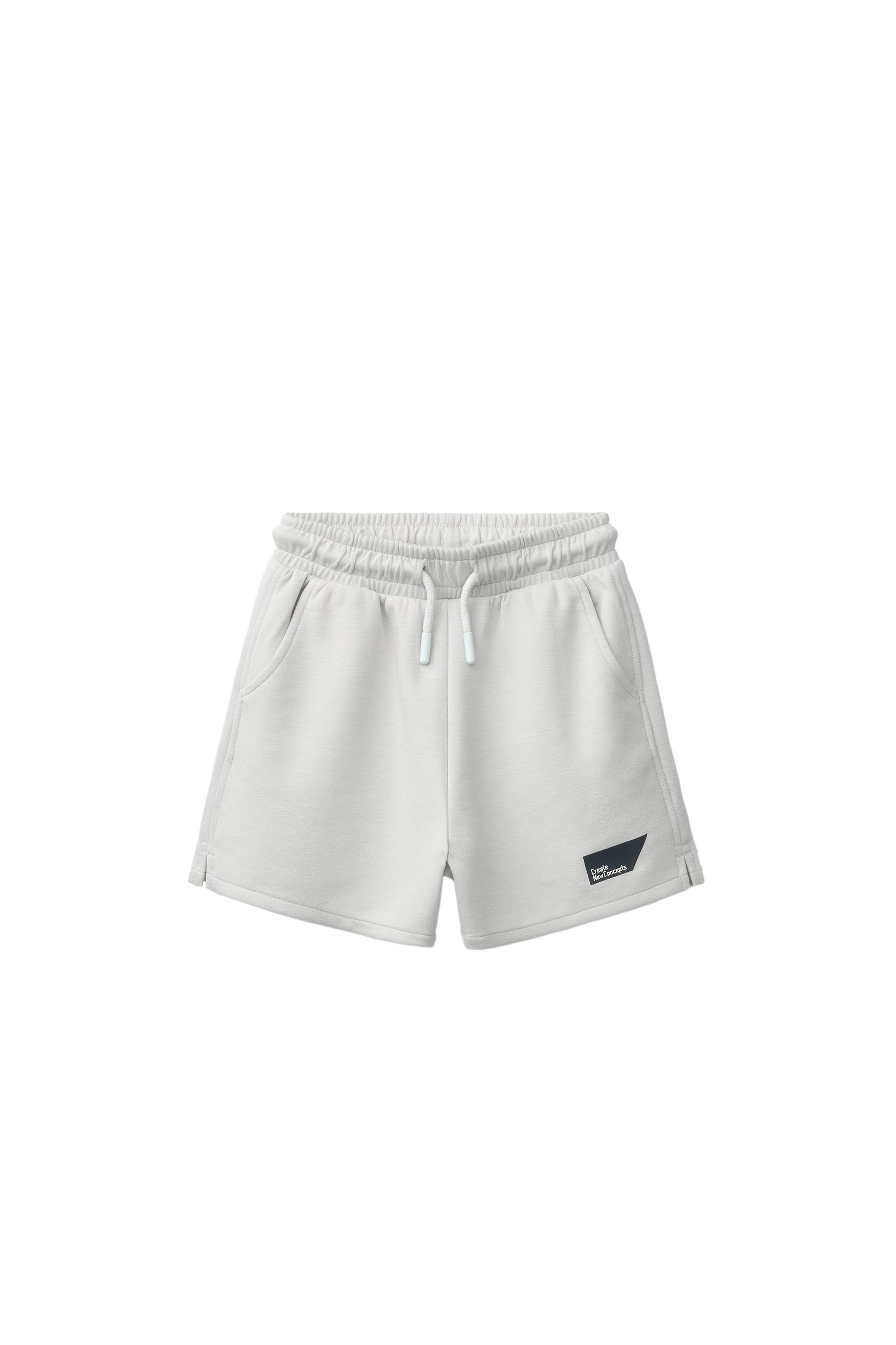 Бермуды из интерлока с лейблом — ZARA