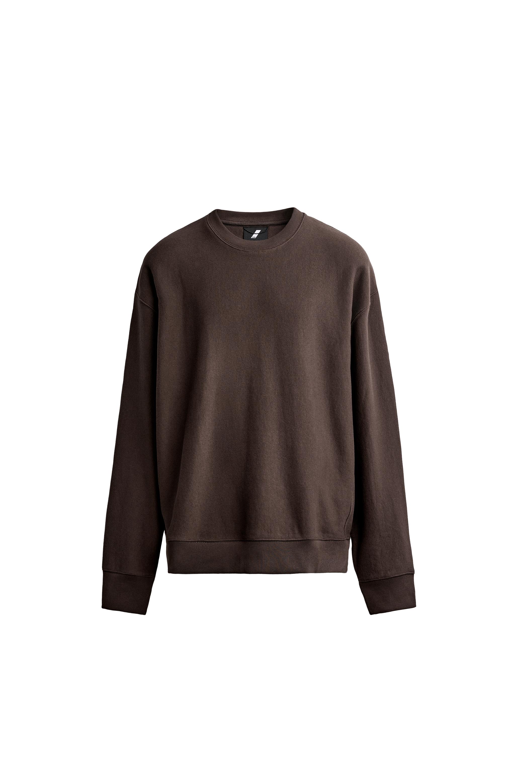 ХЛОПКОВАЯ ТОЛСТОВКА С КРУГЛЫМ ВЫРЕЗОМ — ZARA