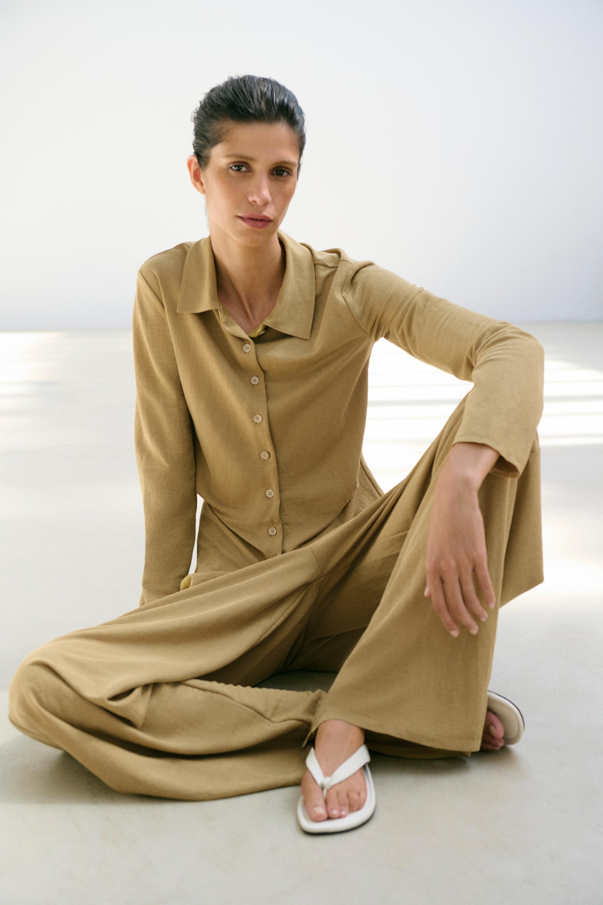Брюки с прямыми штанинами — ZARA