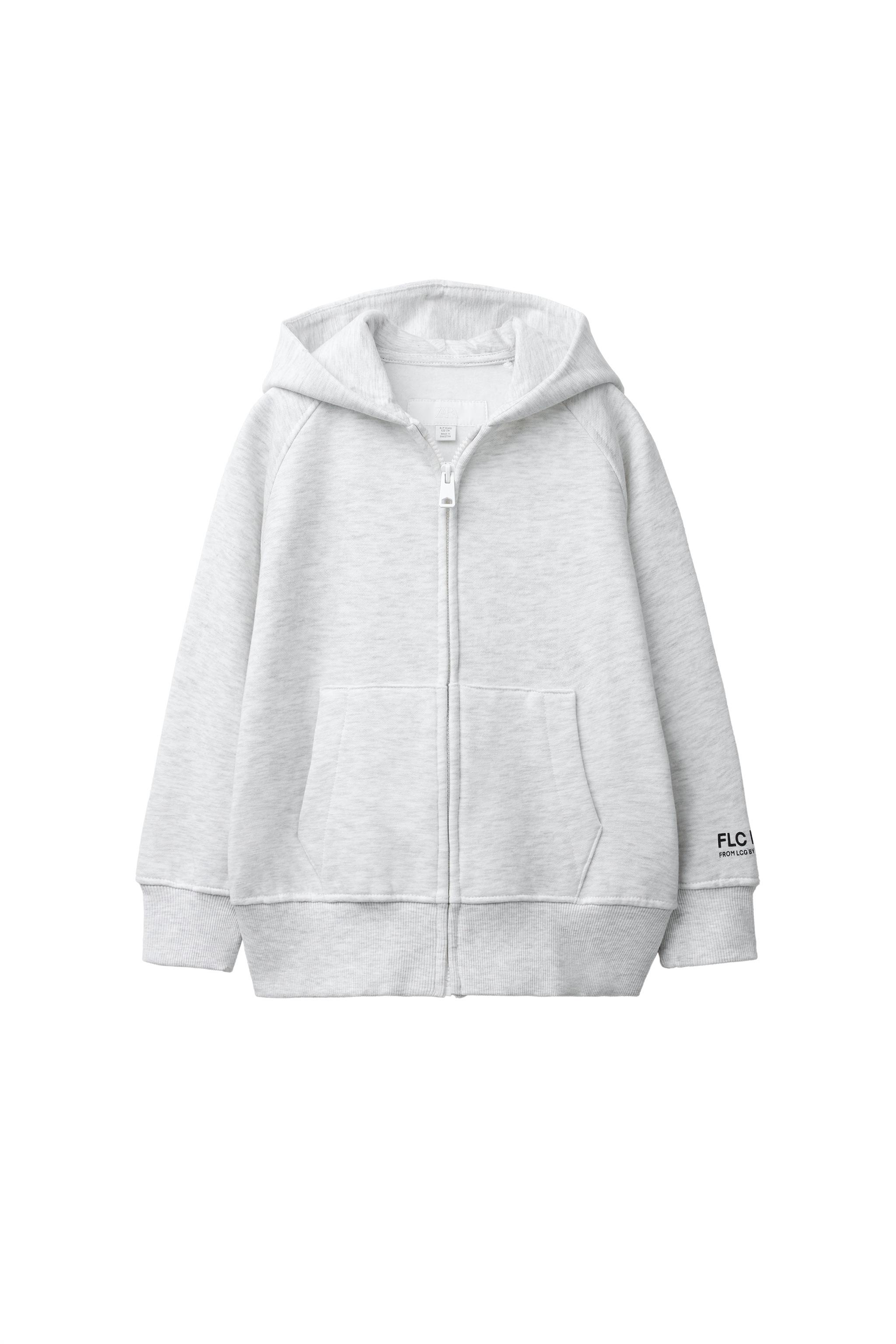 Плюшевое худи на молнии — ZARA
