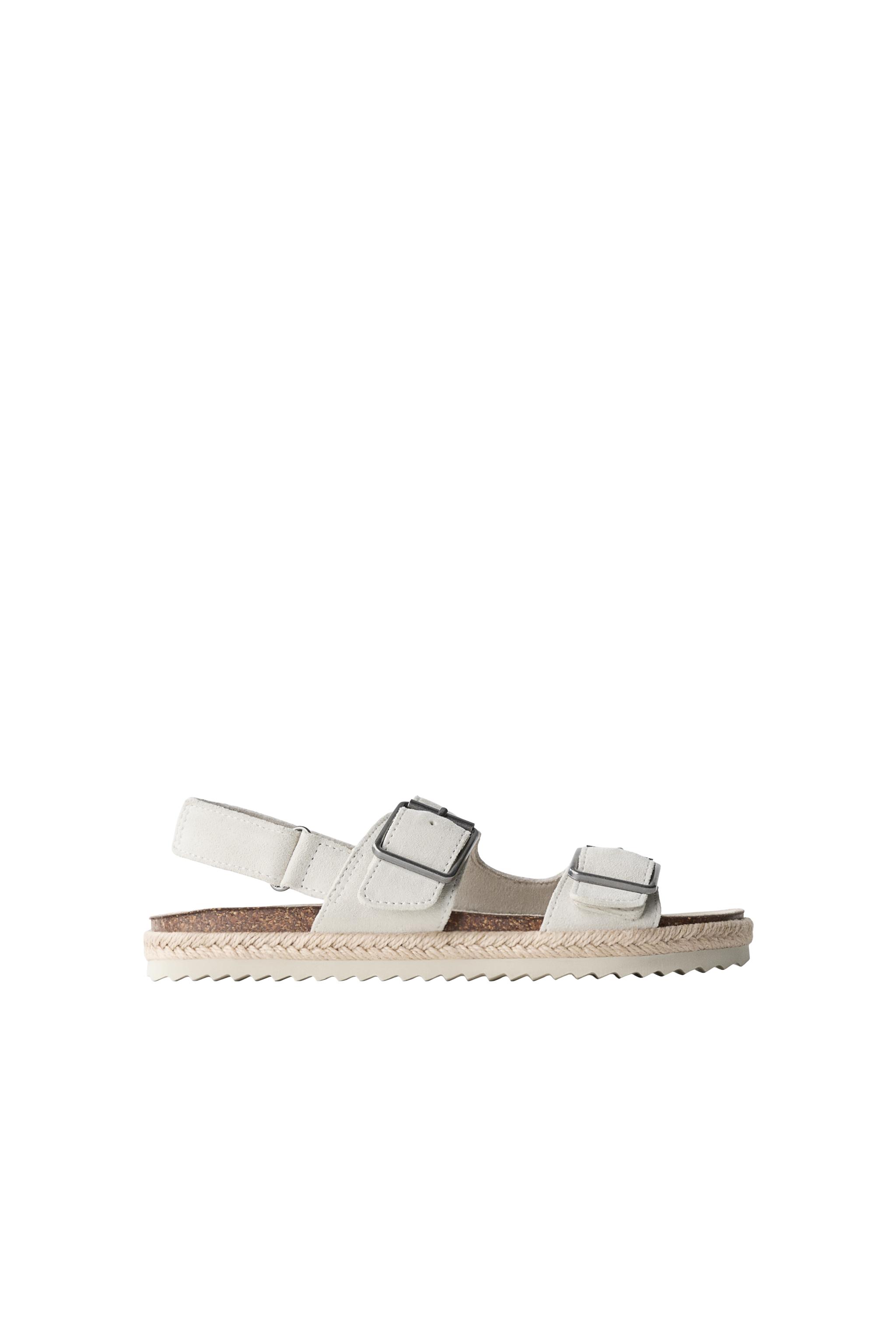 КОЖАНЫЕ САНДАЛИИ С ПРЯЖКАМИ — ZARA