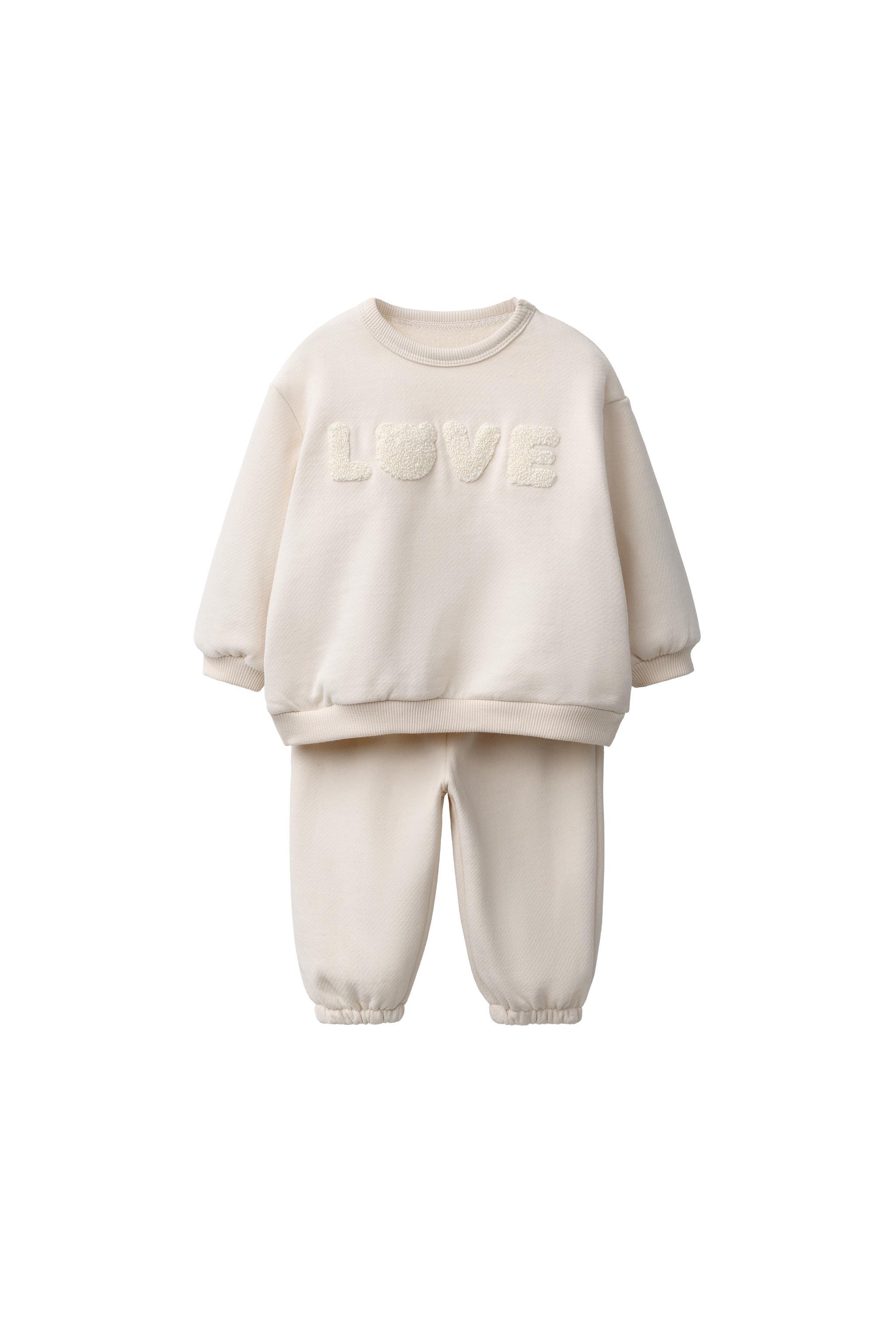 Свитшот с нашивкой и джоггеры — ZARA