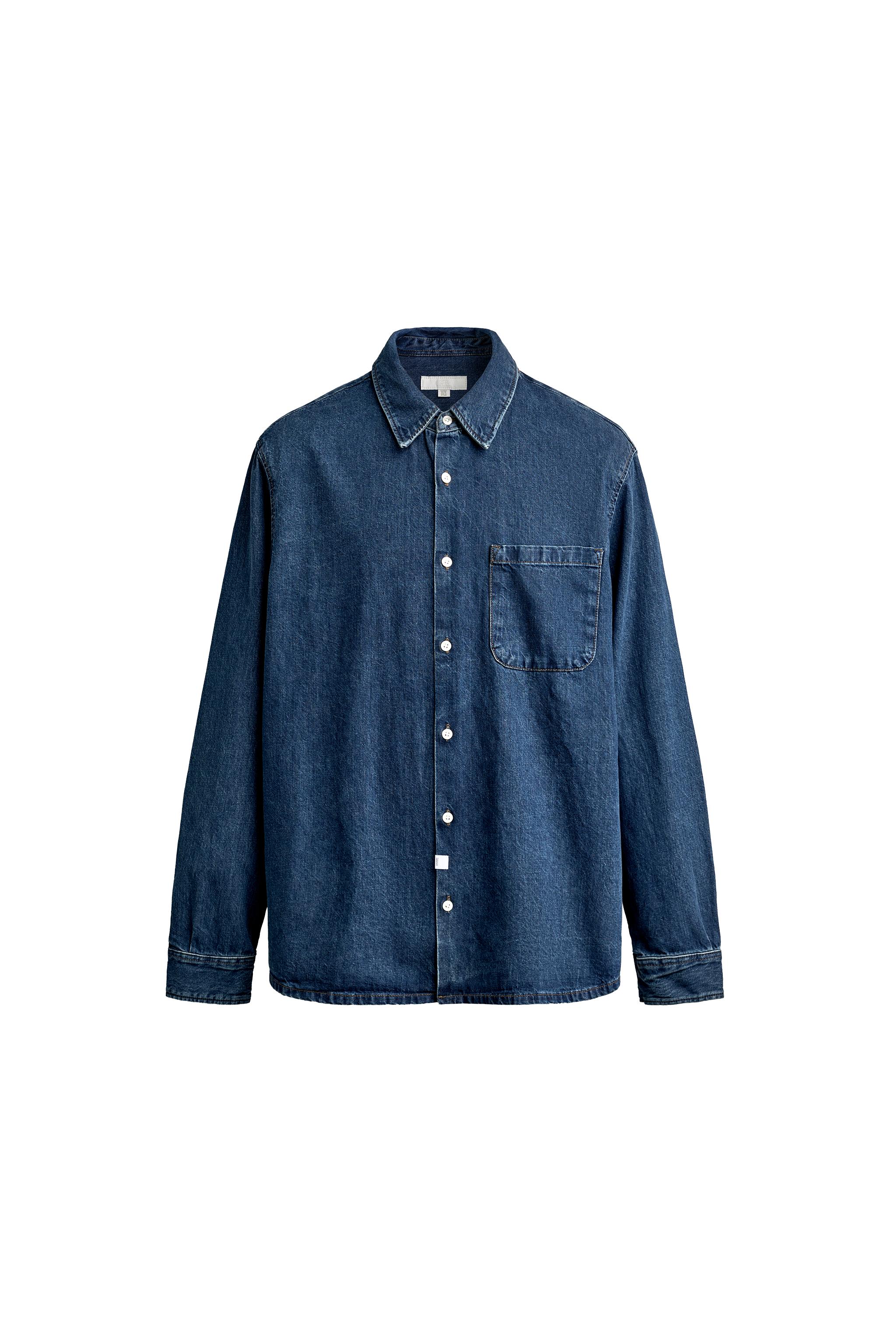 ДЖИНСОВАЯ РУБАШКА REGULAR FIT — ZARA