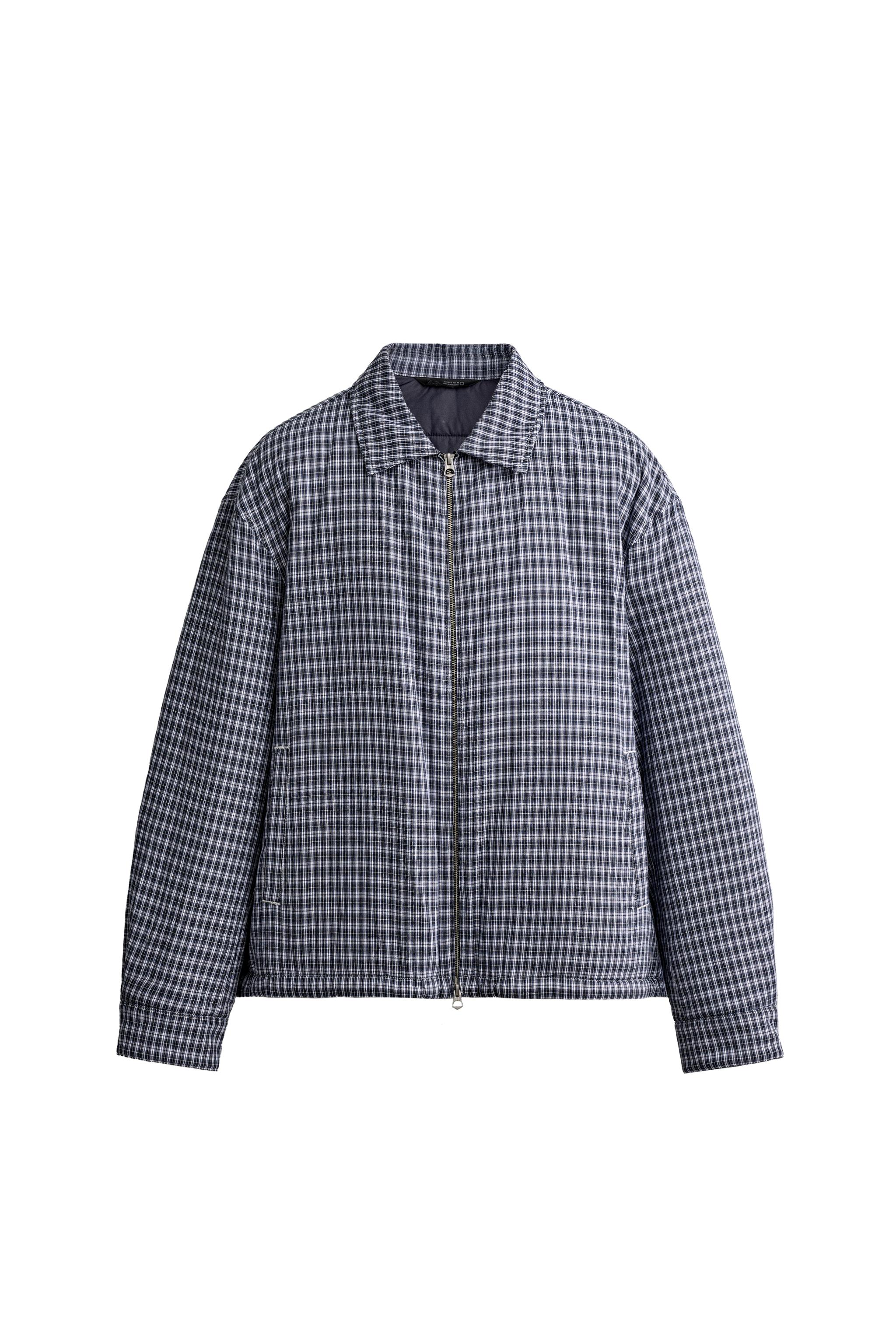 СТЕГАНАЯ КУРТКА-РУБАШКА В КЛЕТКУ — ZARA
