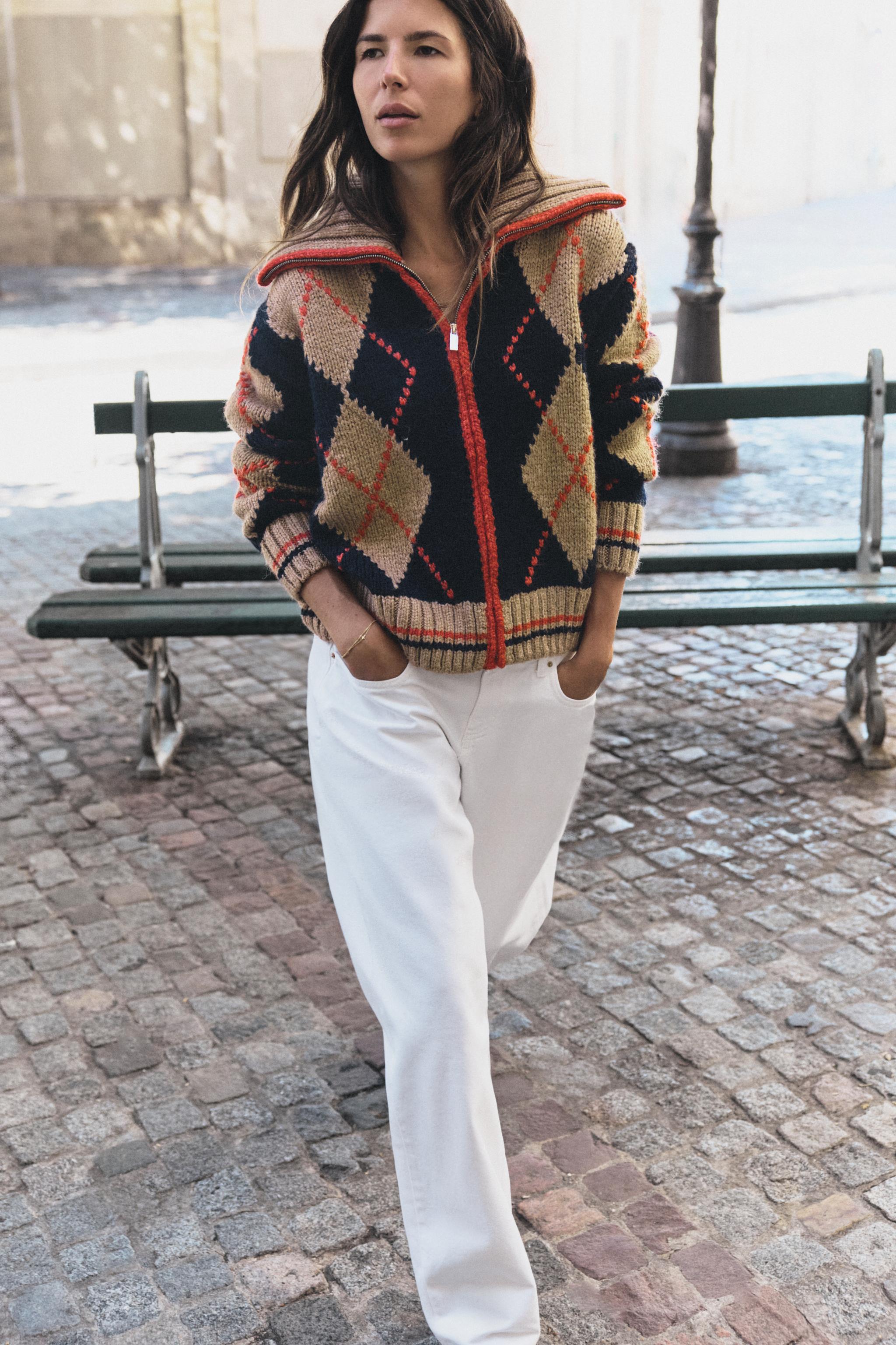 CARDIGAN ARGYLE — ZARA