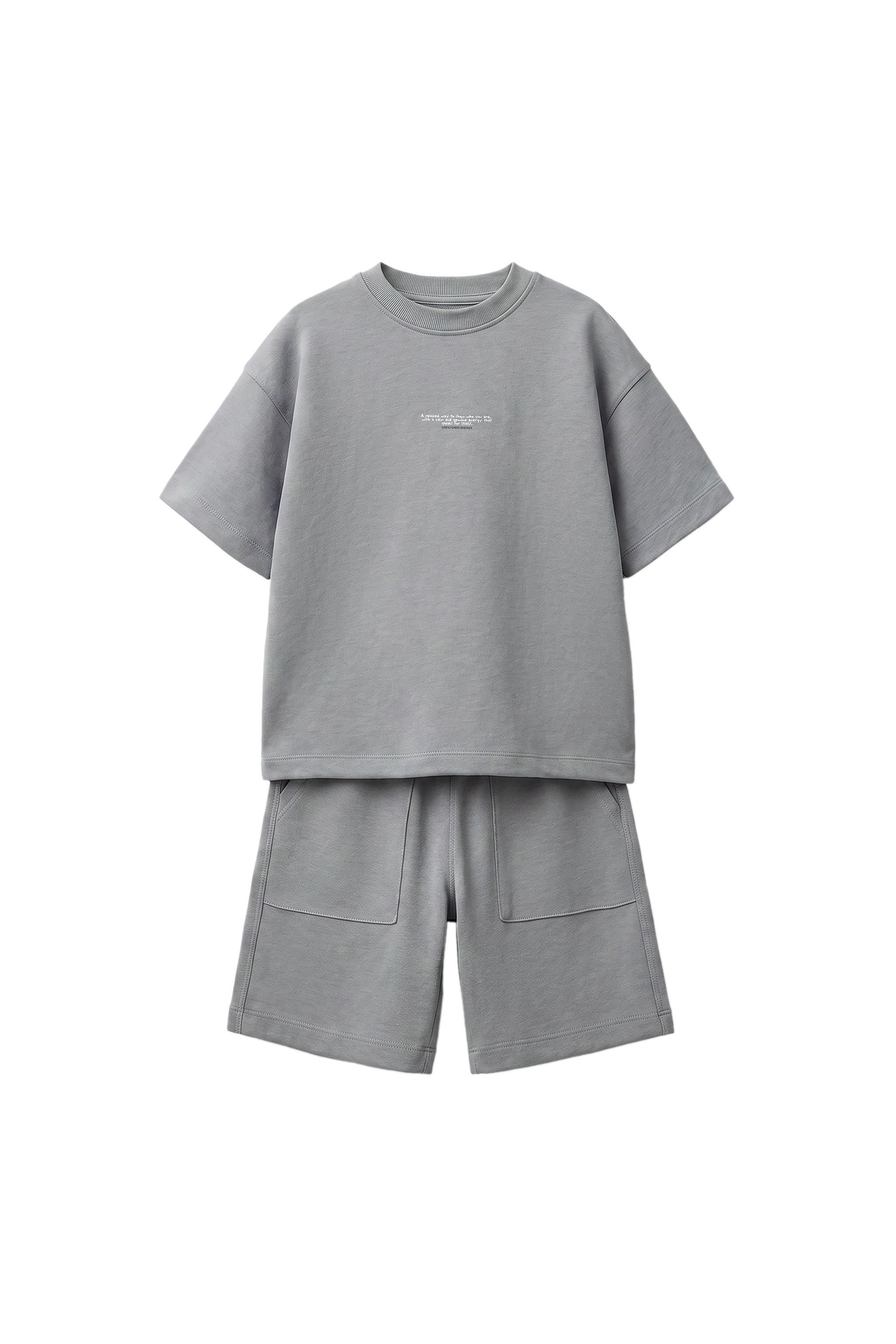 Набор: футболка из интерлока + бермуды — ZARA