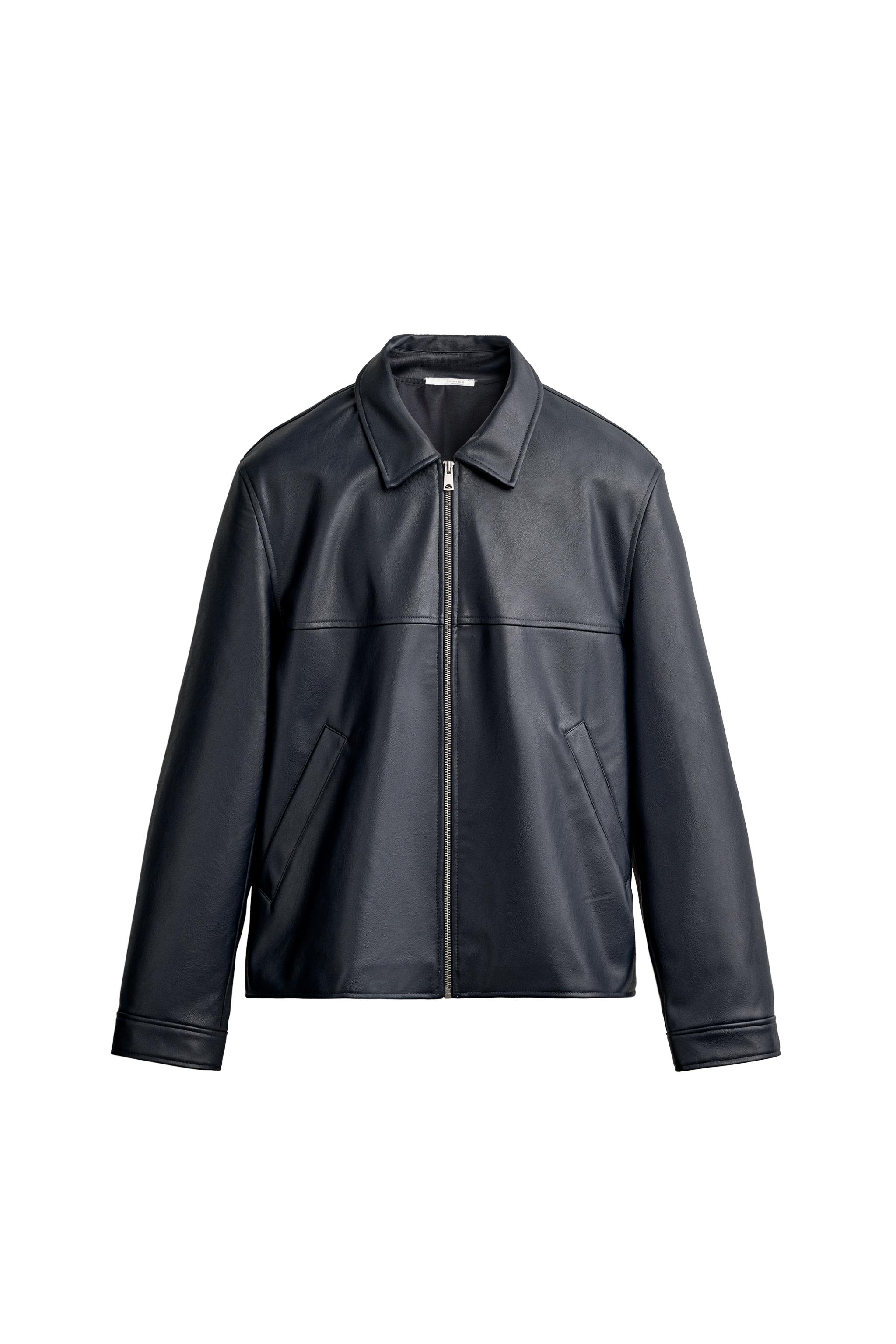 Куртка классического кроя под кожу — ZARA