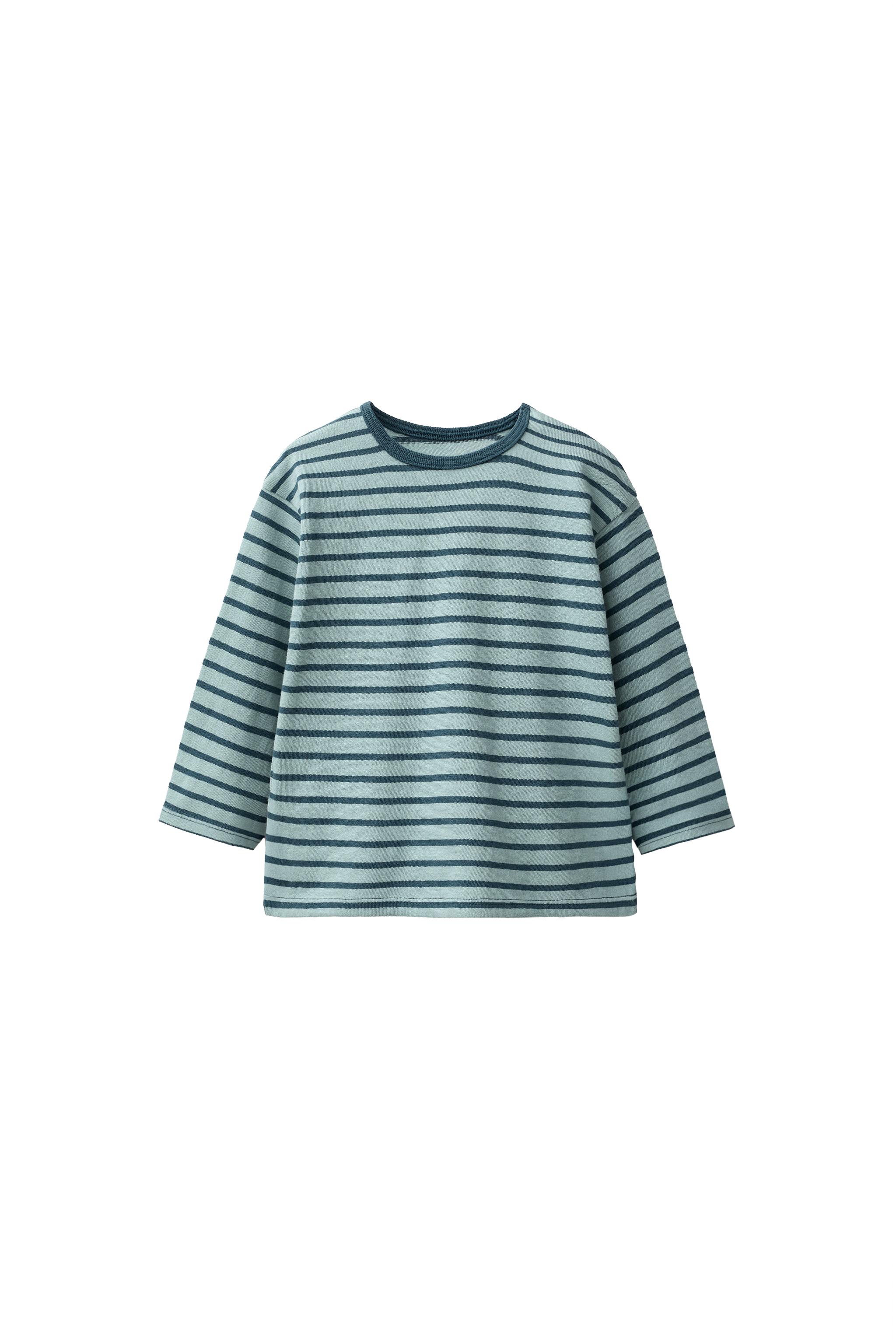 Футболка с логотипом в полоску — ZARA