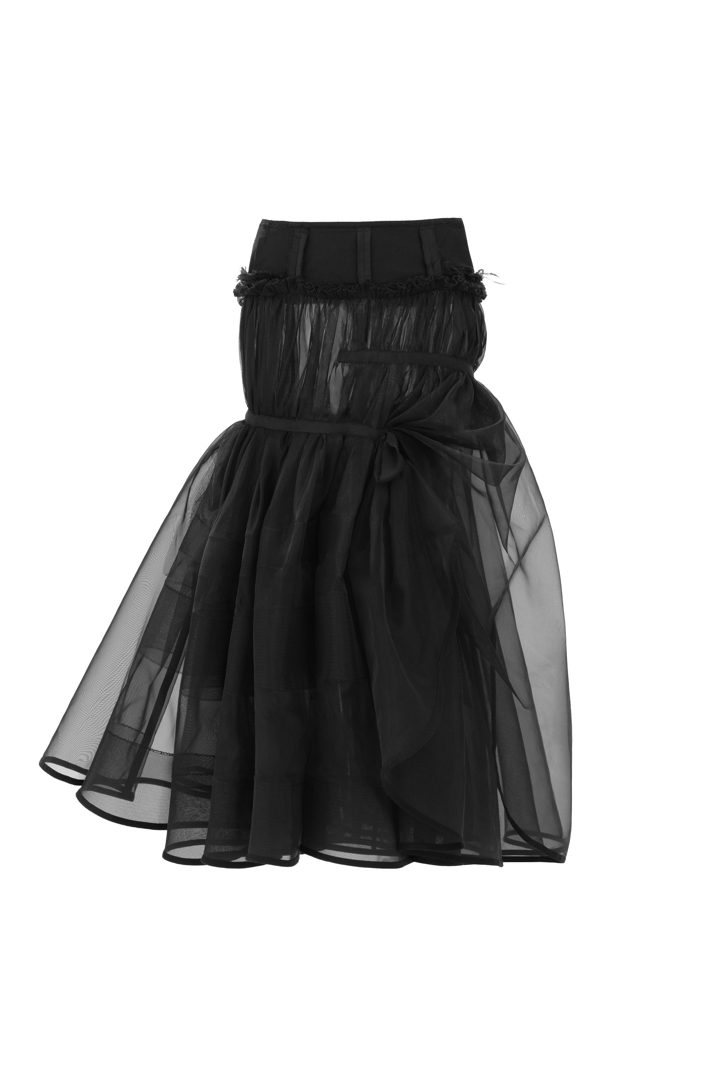 Объёмная юбка из органзы · лимитированная серия — ZARA