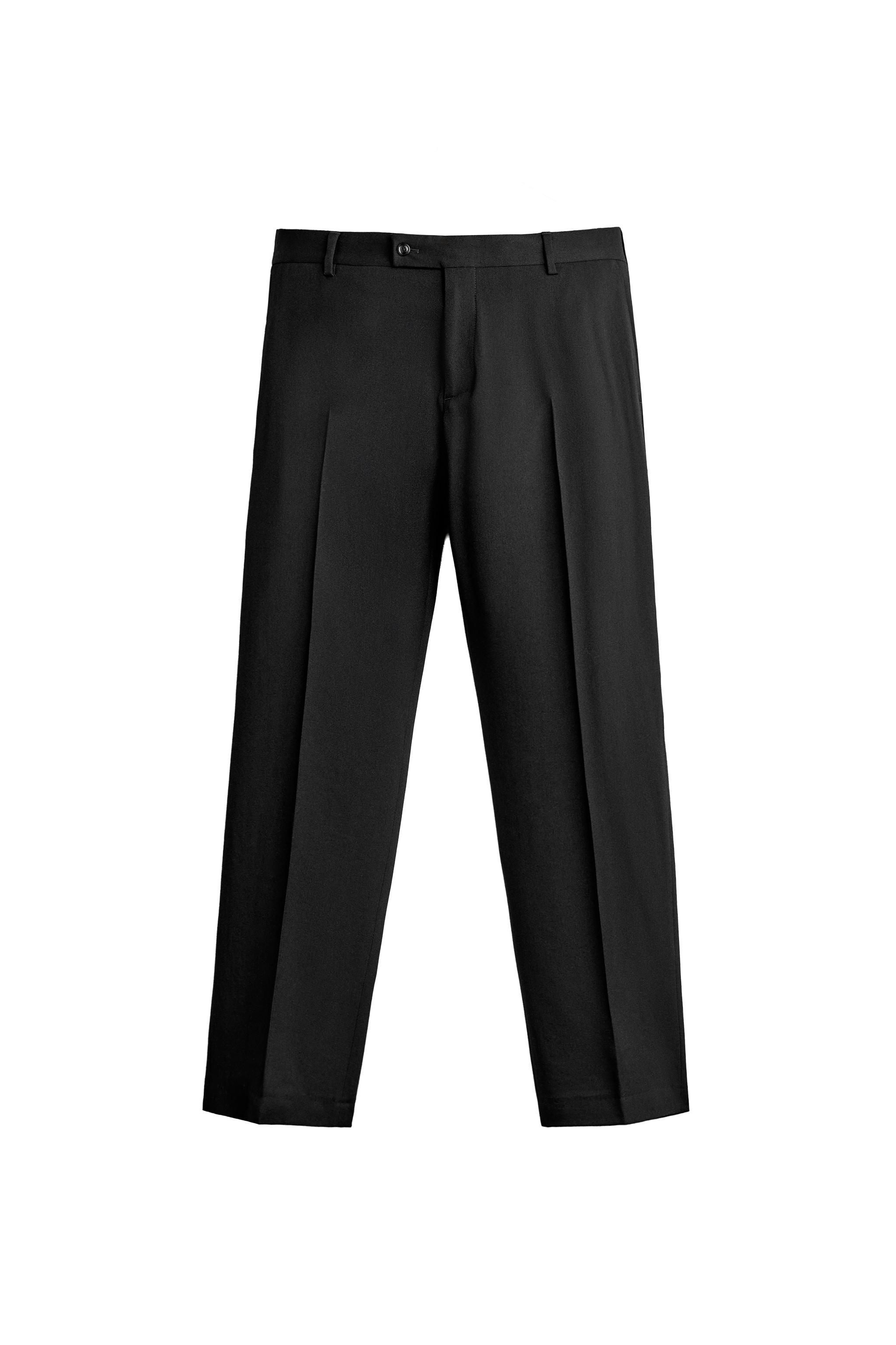 Брюки костюмные классического кроя из 100% шерсти — ZARA