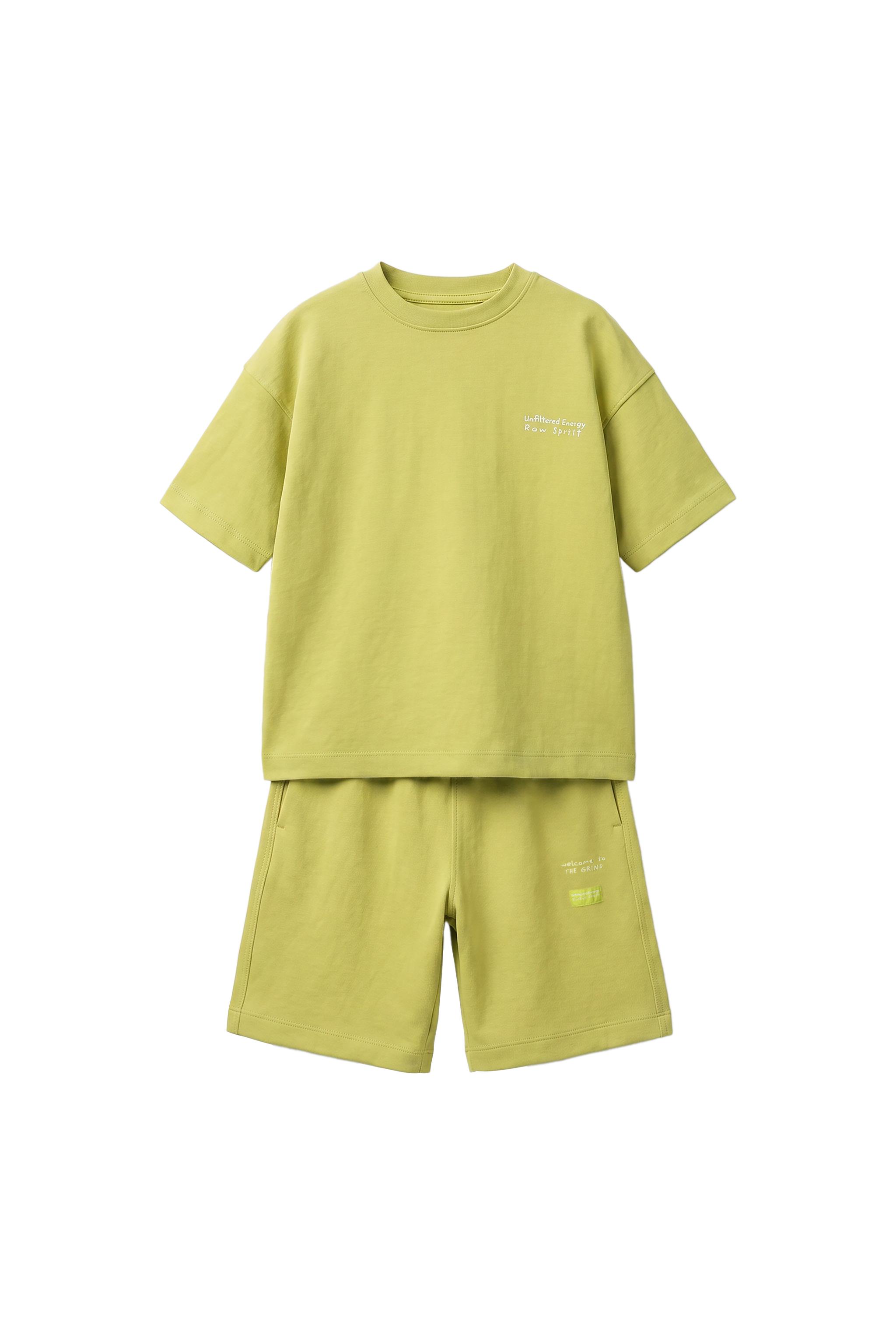 Набор: футболка из интерлока + бермуды — ZARA