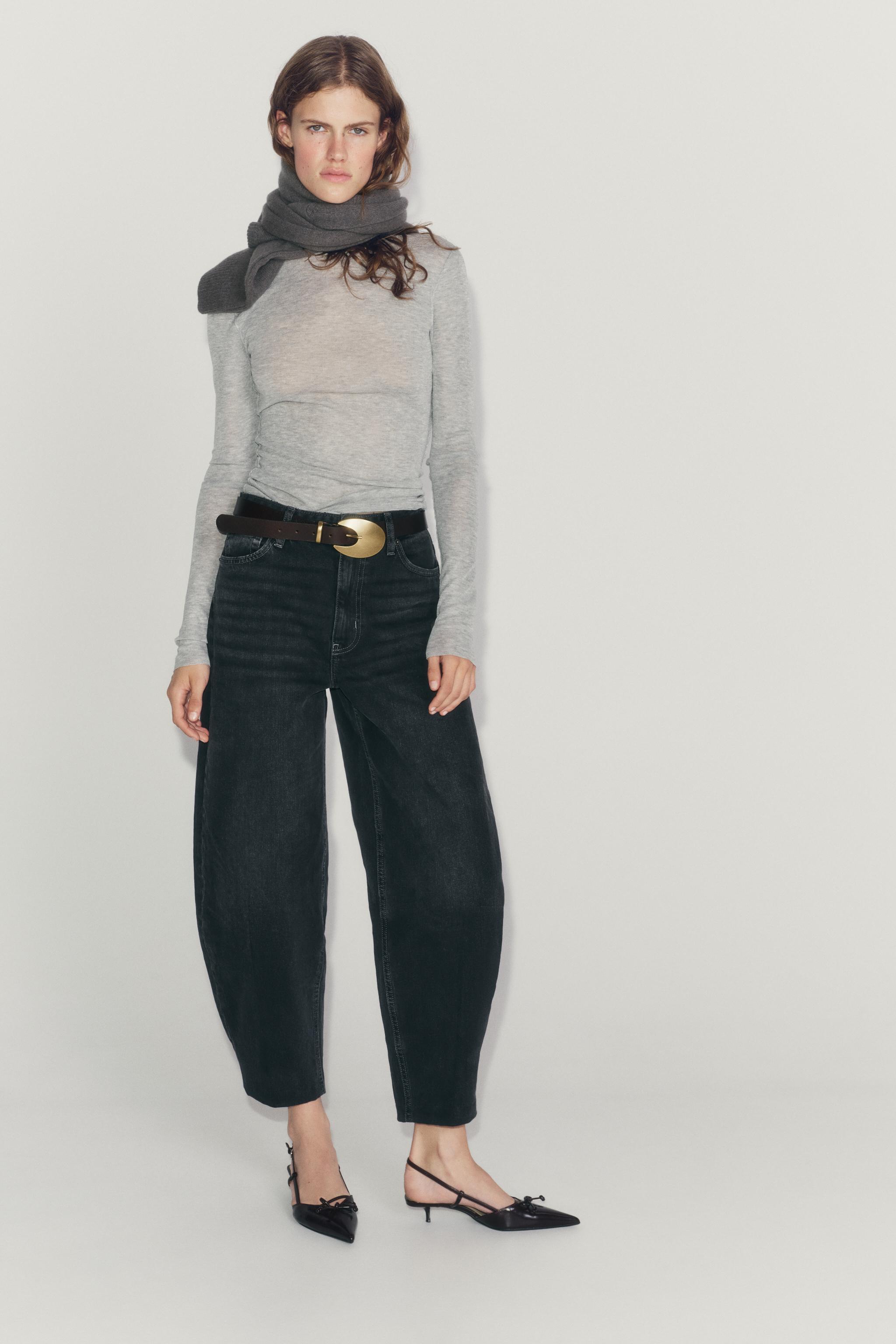 Ремень из натуральной кожи с овальной пряжкой — ZARA
