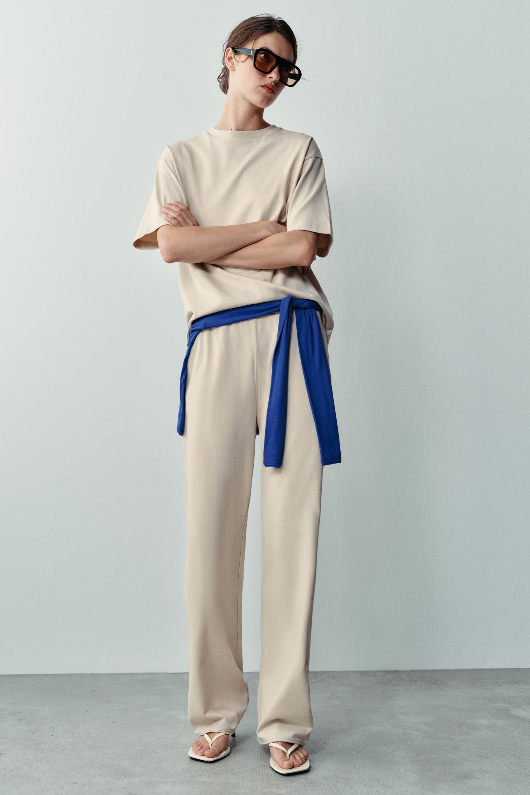 Футболка с круглым вырезом — ZARA