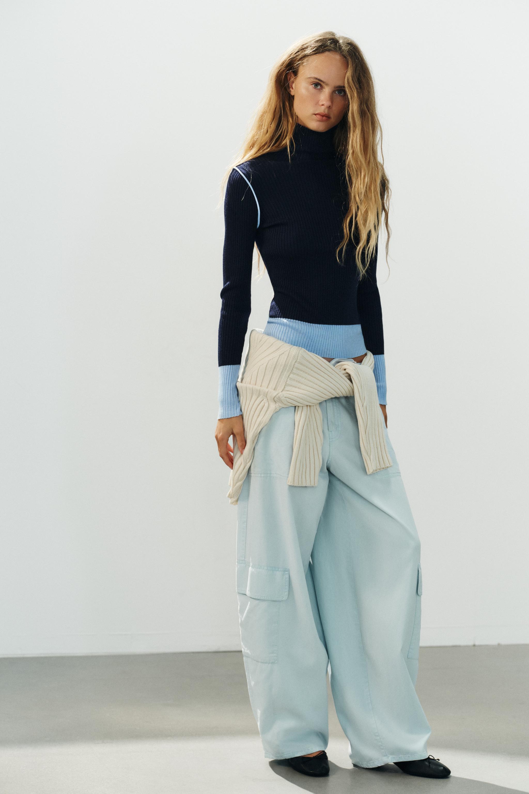 СВИТЕР В РУБЧИК — ZARA