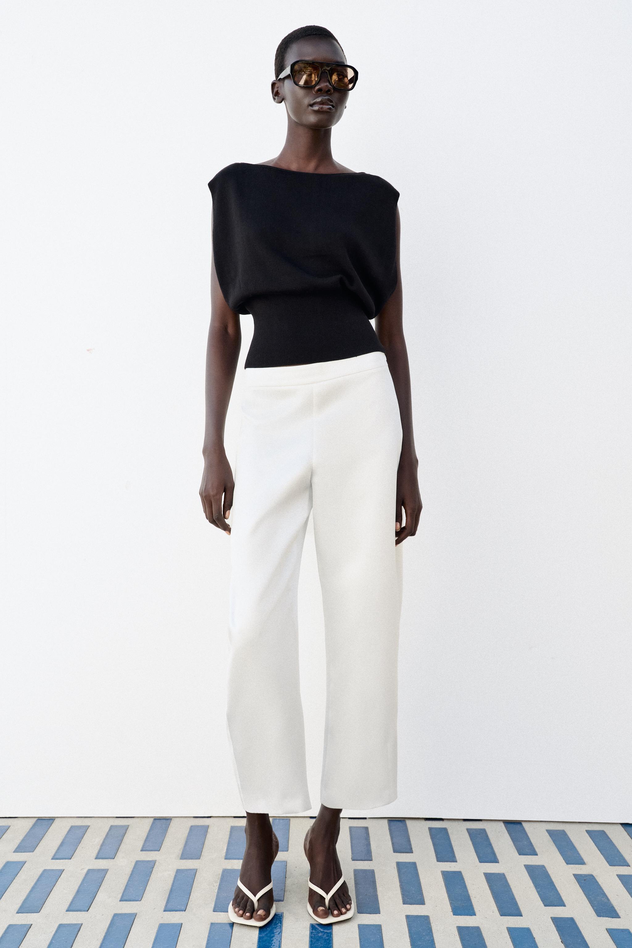 Облегающего кроя топ из трикотажа — ZARA