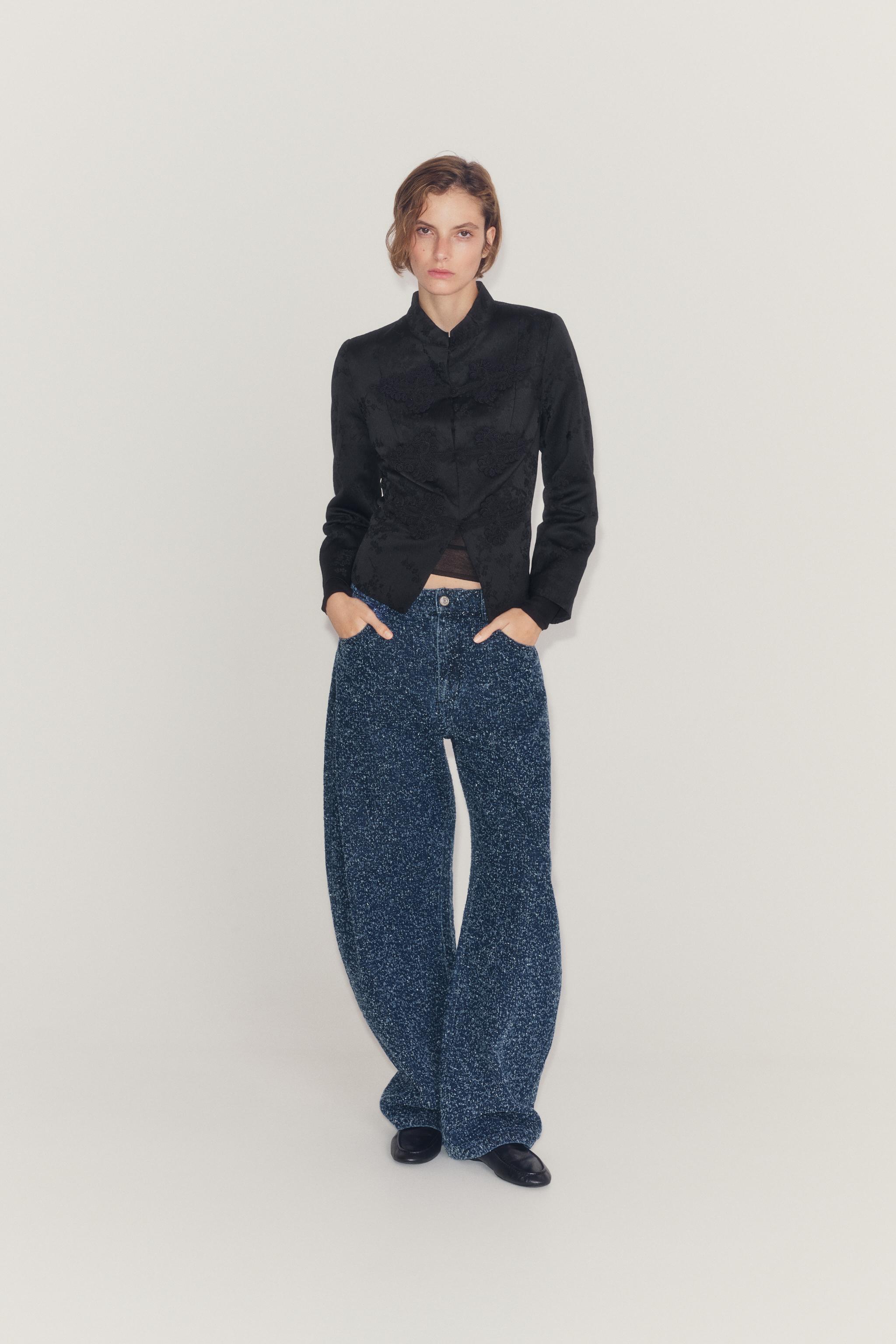 КУРТКА ЖАККАРДОВАЯ С ЗАСТЕЖКАМИ-КЛЕВАНТ — ZW COLLECTION — ZARA