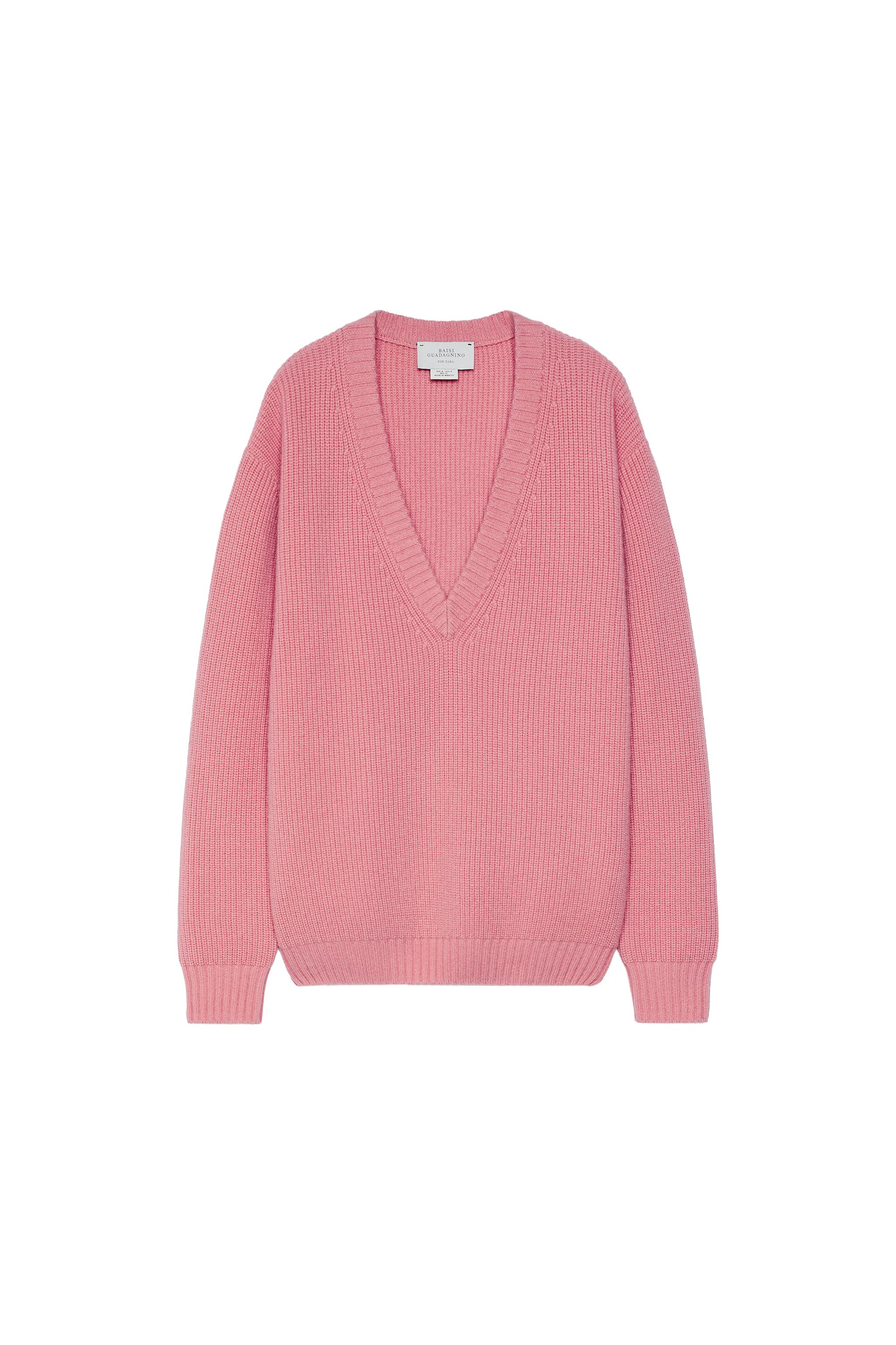 V-NECK 100% CASHMERE JUMPER — ZARA