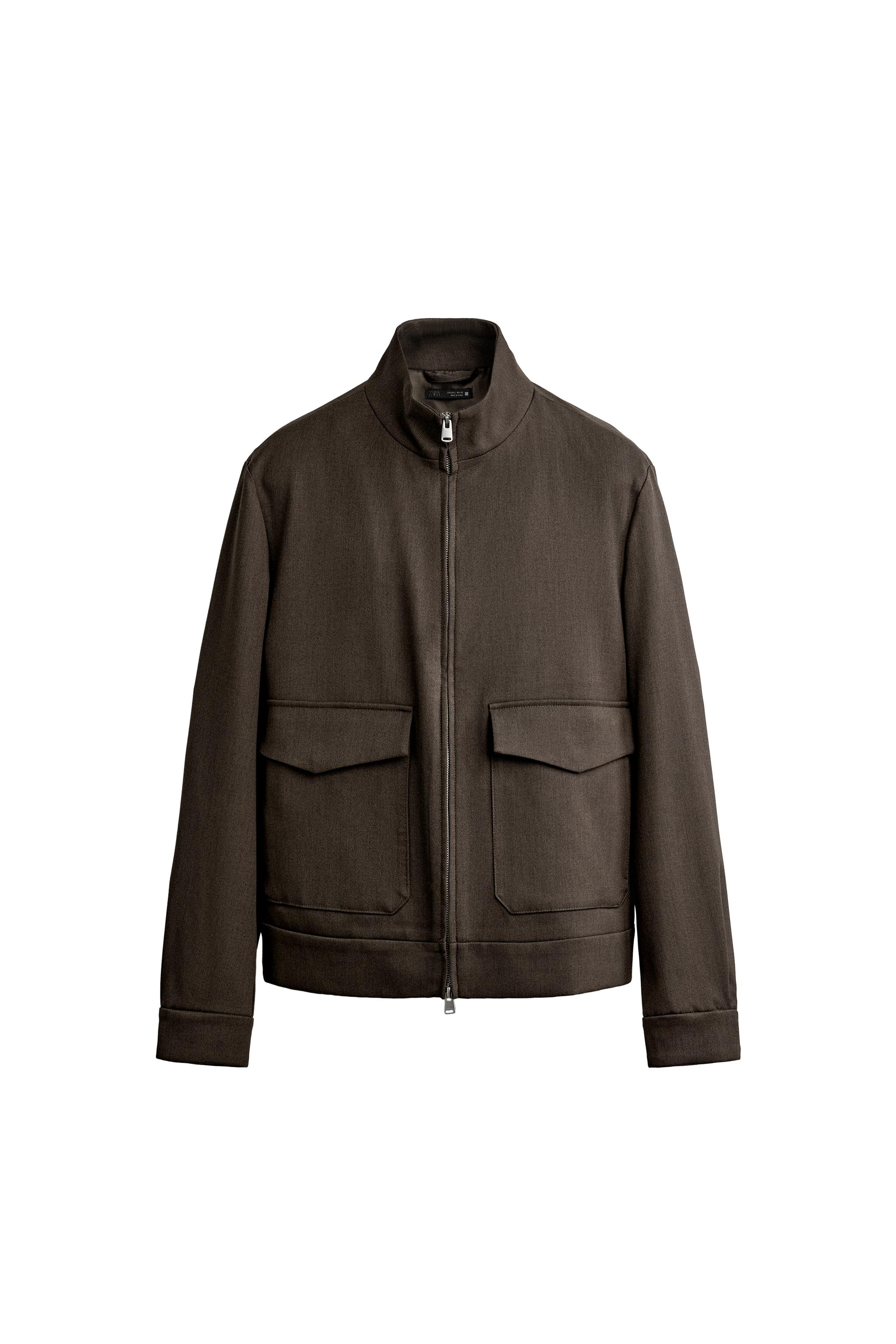 REGULAR FIT ZIP OVERSHIRT — ZARA