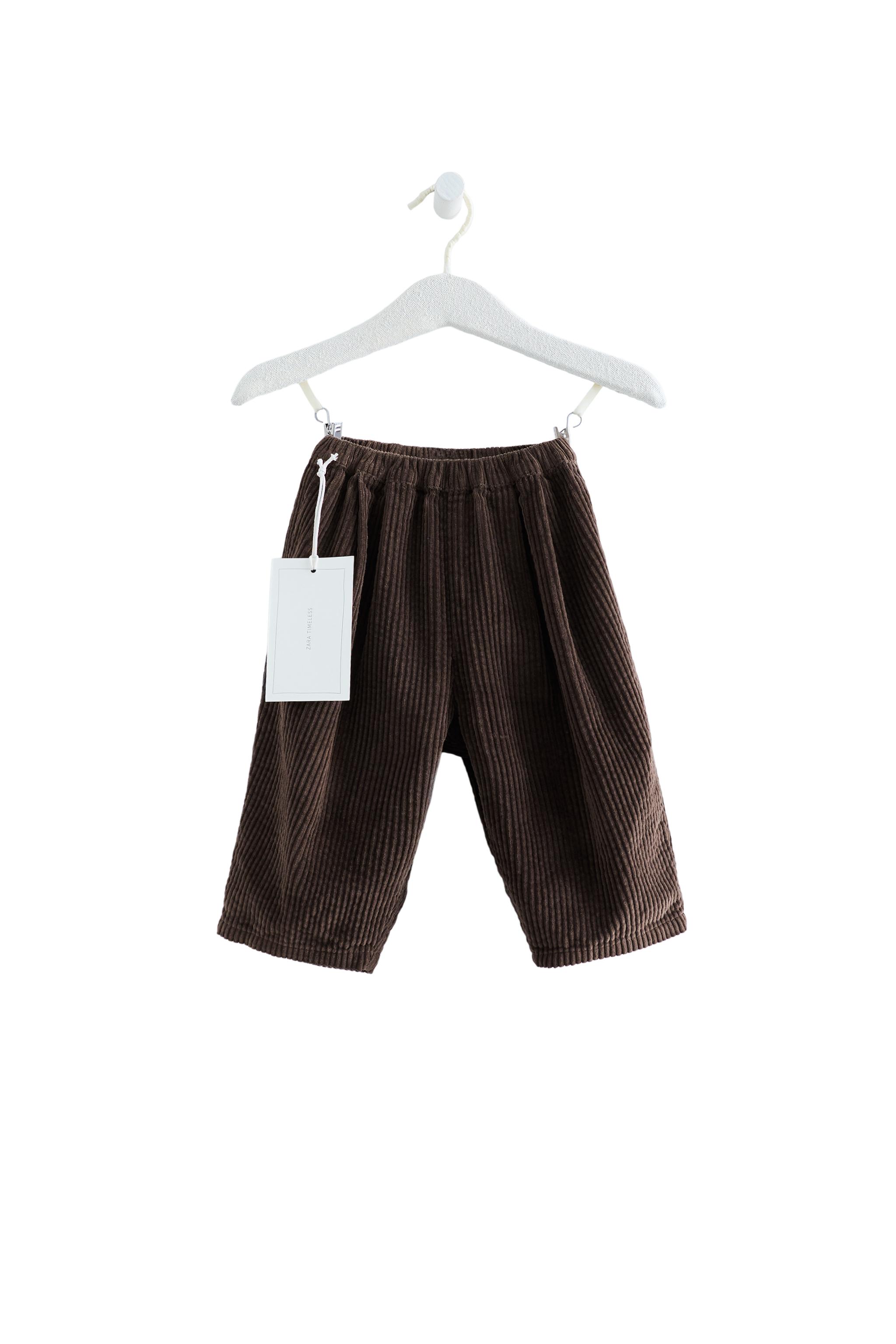 Брюки из вельвета-корда силуэта "баллон" ZARA TIMELESS — ZARA