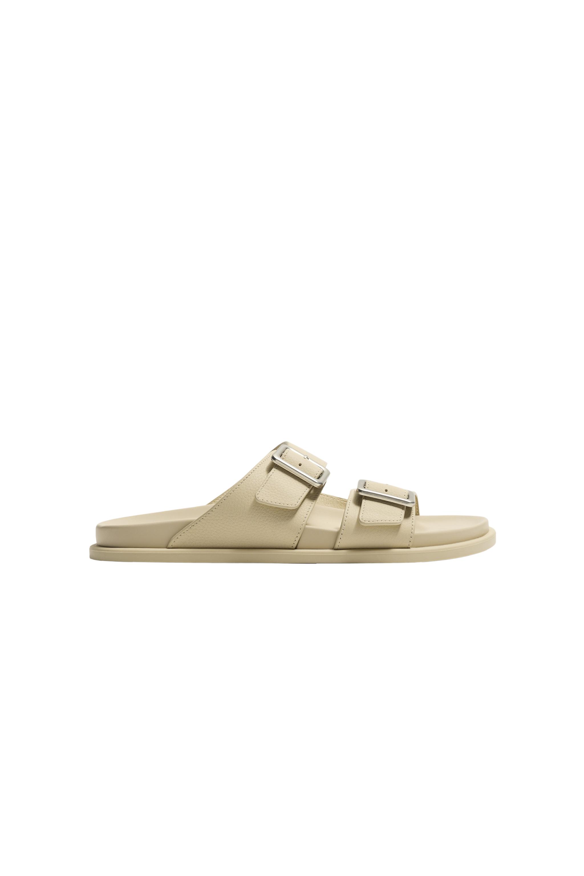 КОЖАНЫЕ САНДАЛИИ С РЕМЕШКАМИ — ZARA