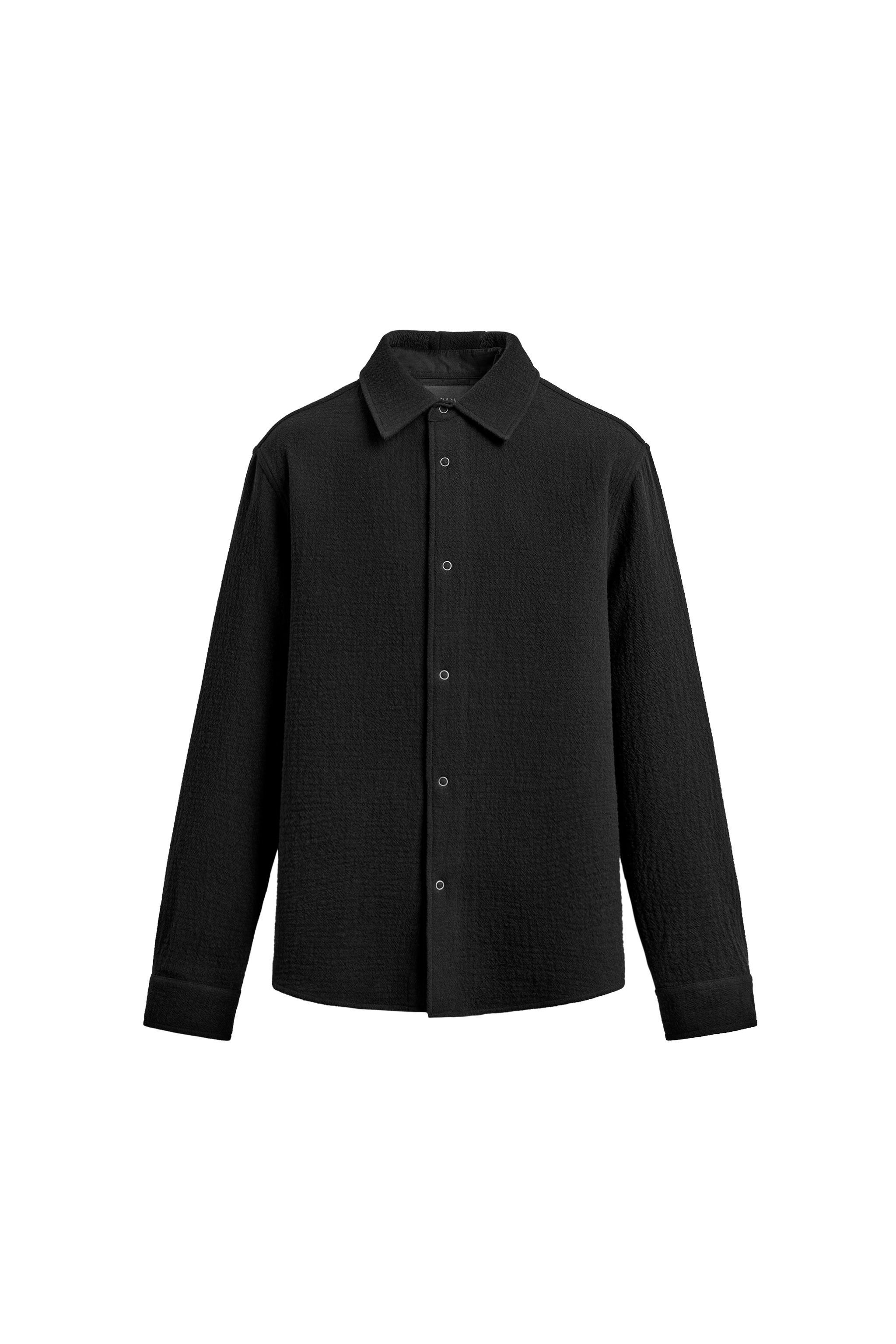 КУРТКА-РУБАШКА СВОБОДНОГО КРОЯ ИЗ ТЕКСТУРНОЙ ТКАНИ — ZARA