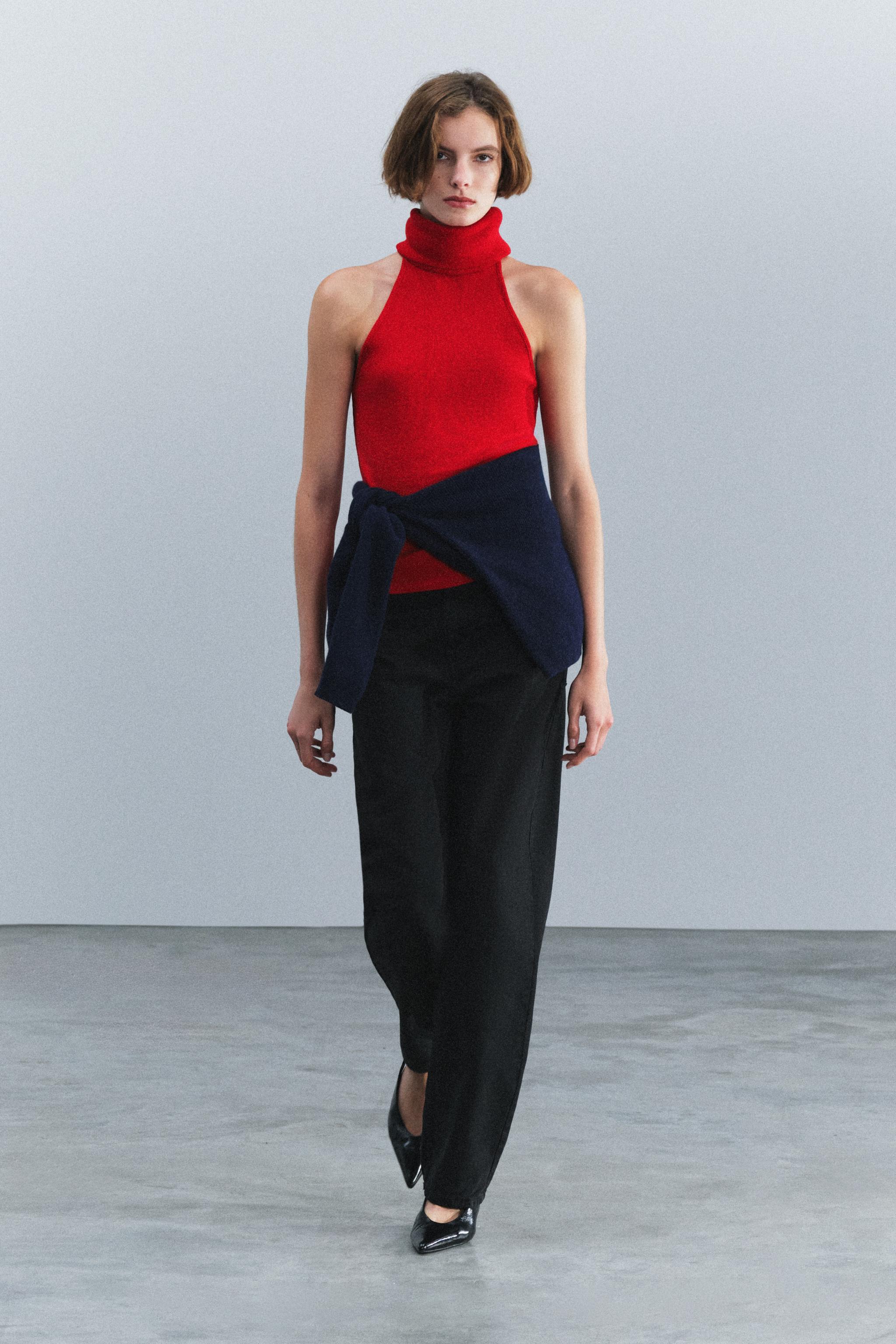 HIGH NECK TOP — ZARA