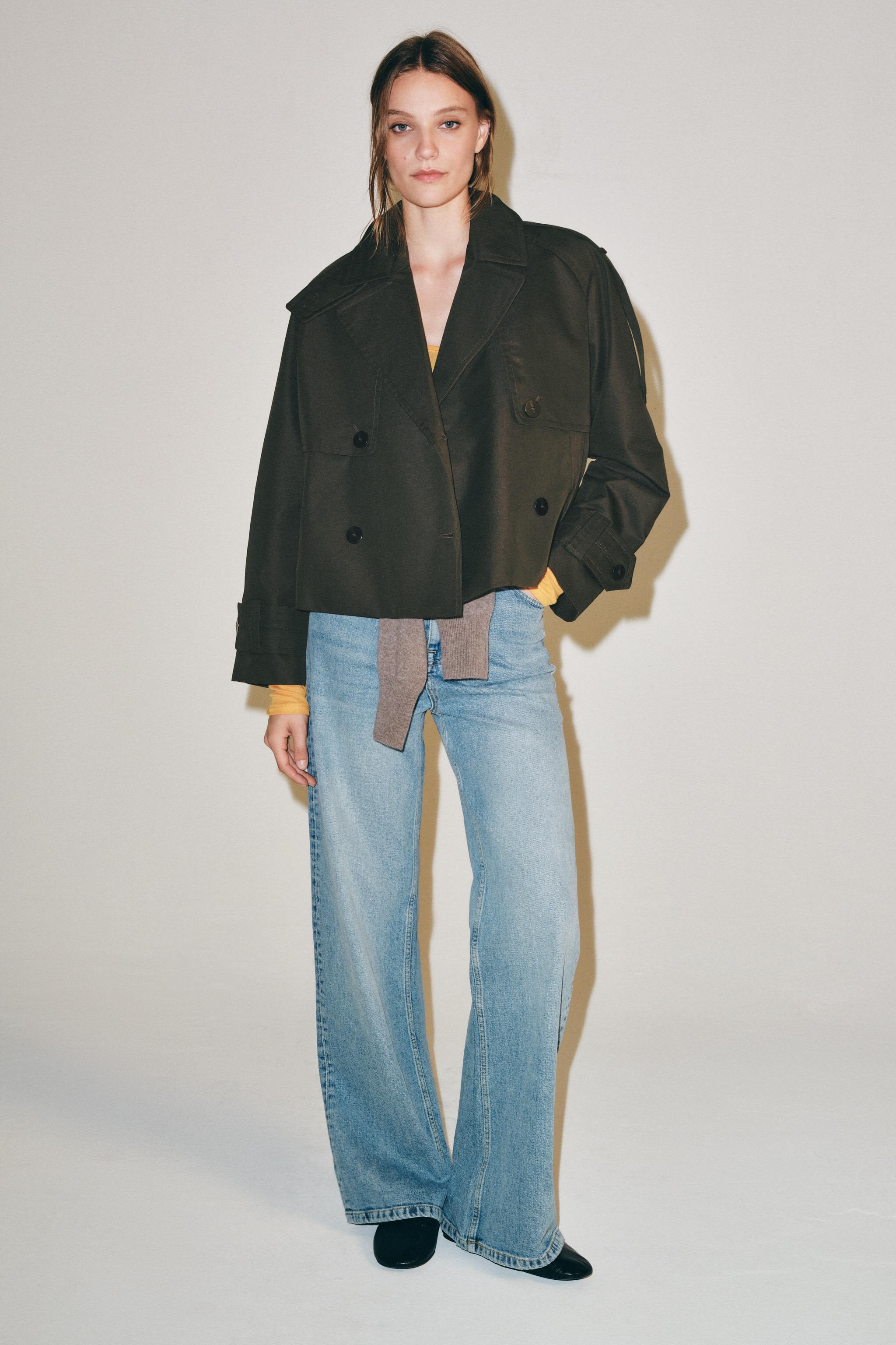 Пальто-тренч укороченное из коллекции ZW COLLECTION — ZARA