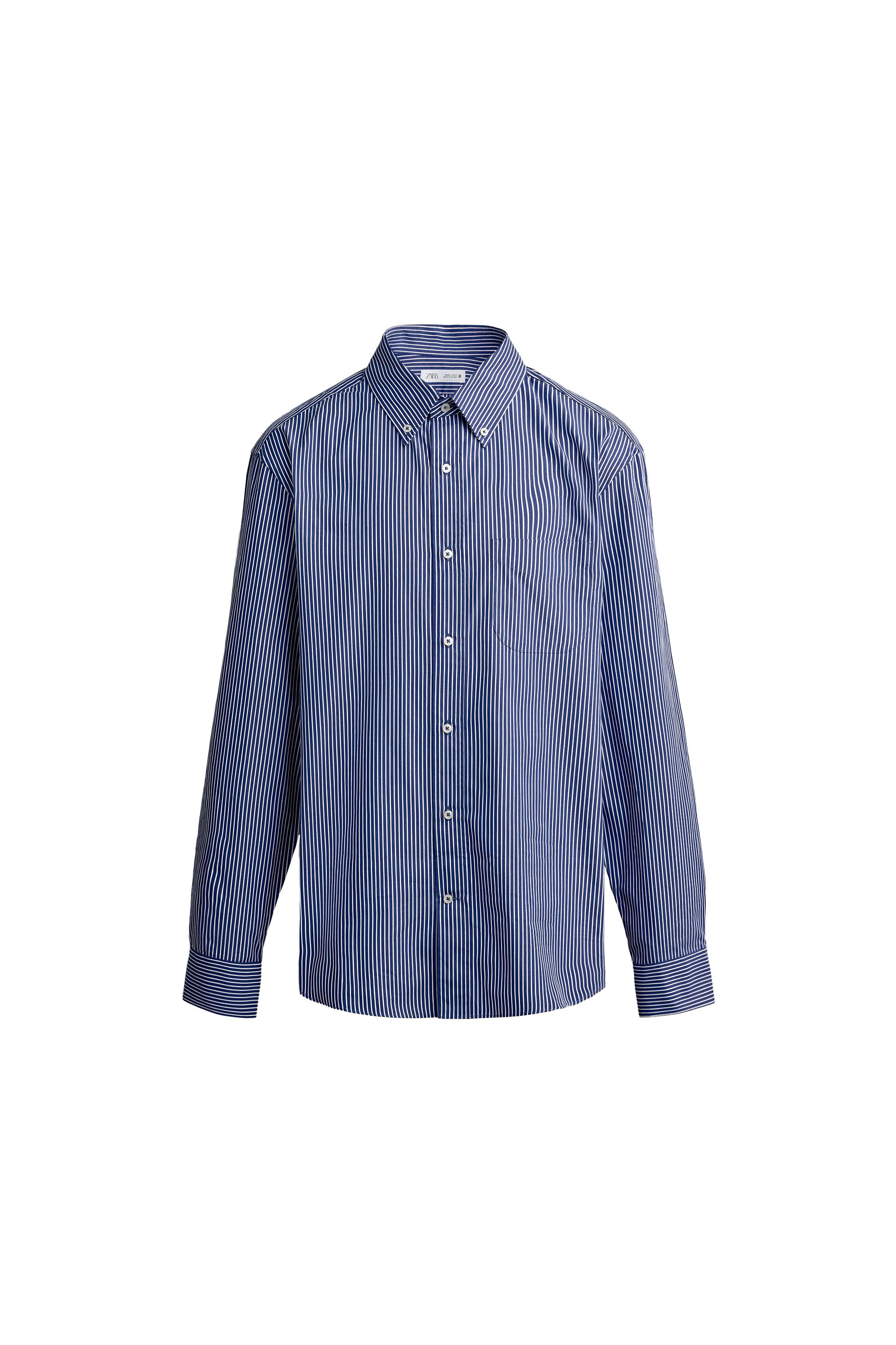STRIPED REGULAR FIT SHIRT — ZARA