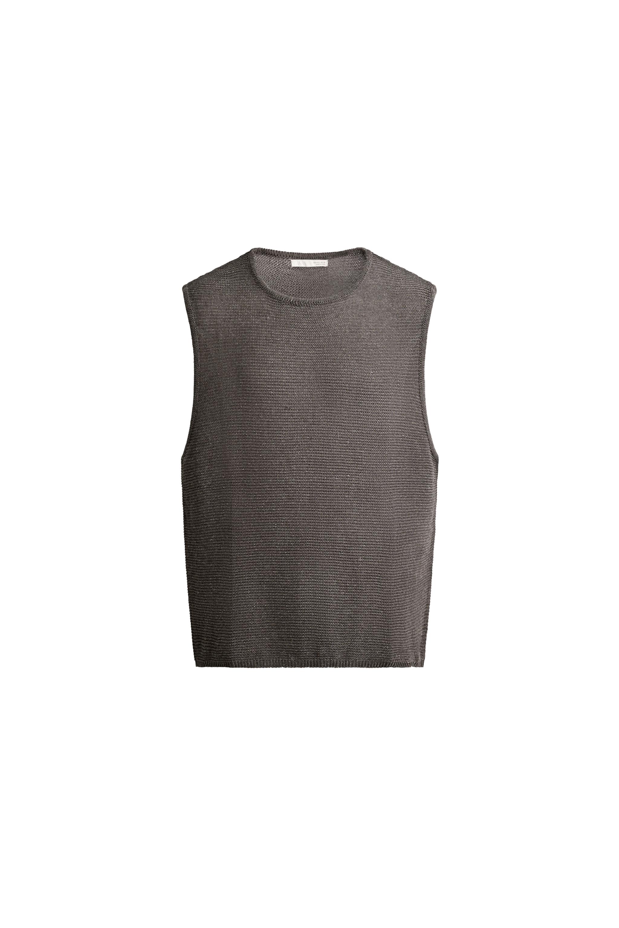 ТРИКОТАЖНЫЙ ТОП RELAXED FIT — ZARA