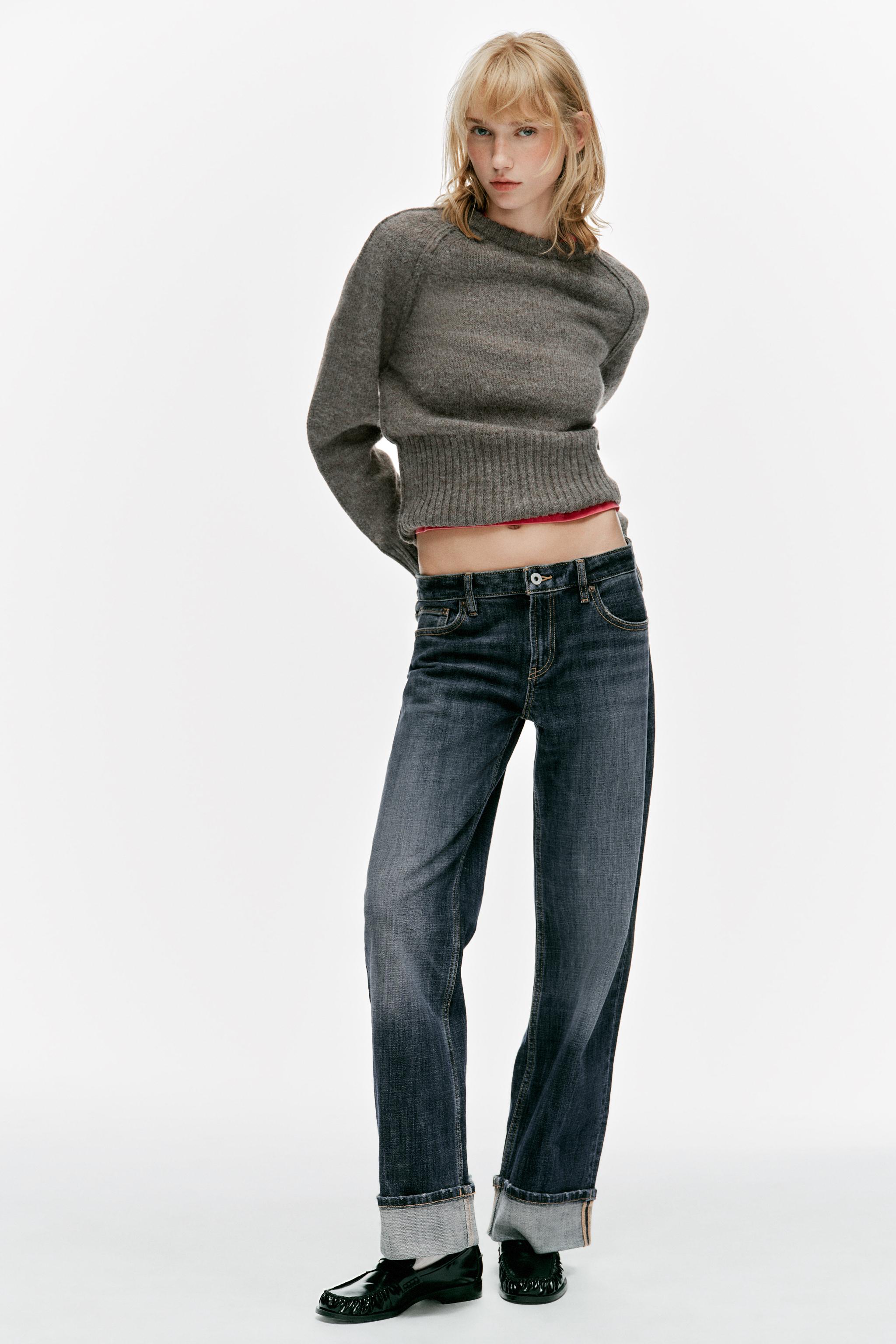 Джемпер из трикотажа с плечевыми швами — ZARA