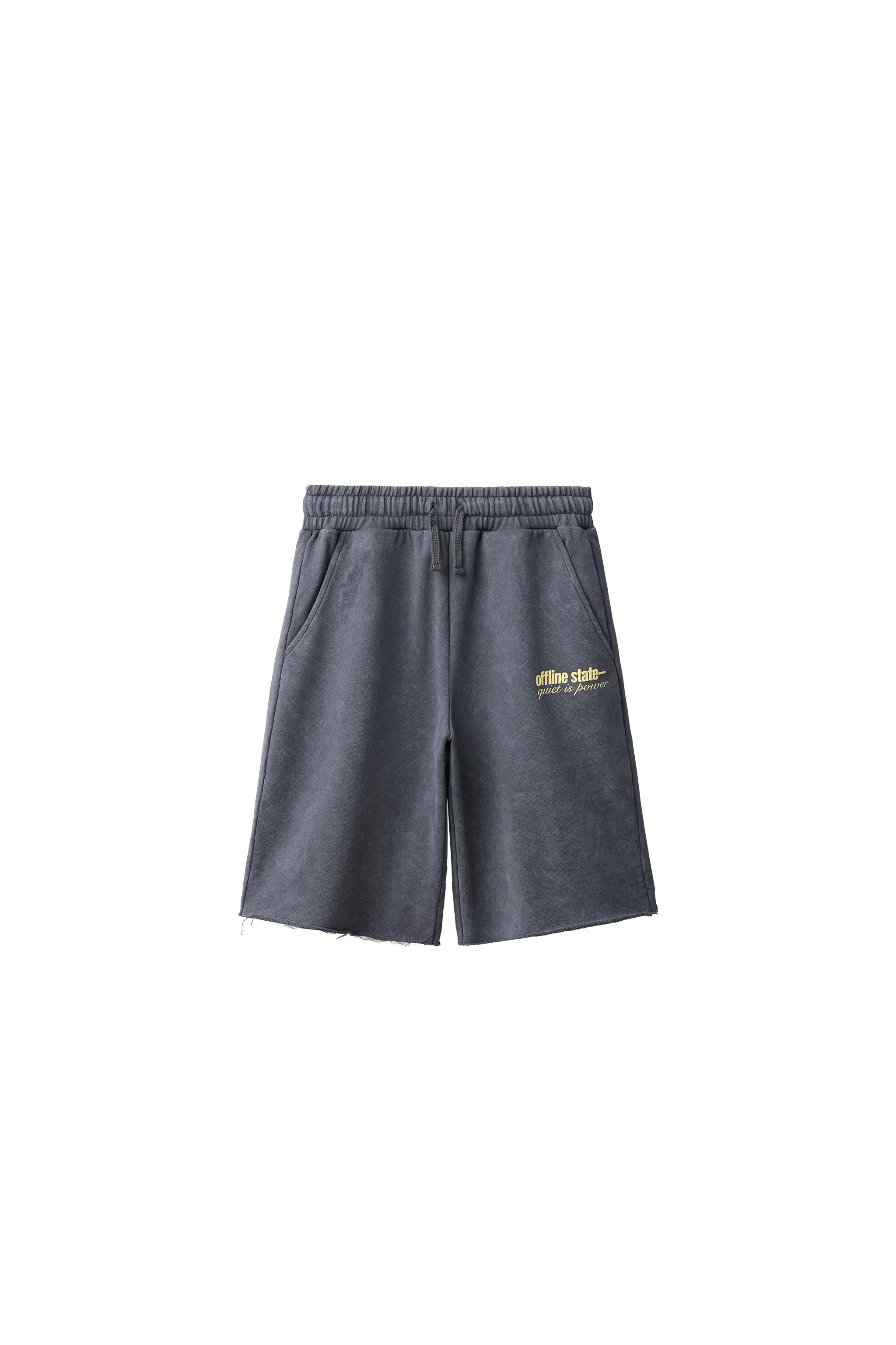 Бермуды с длинными штанинами со слоганом — ZARA