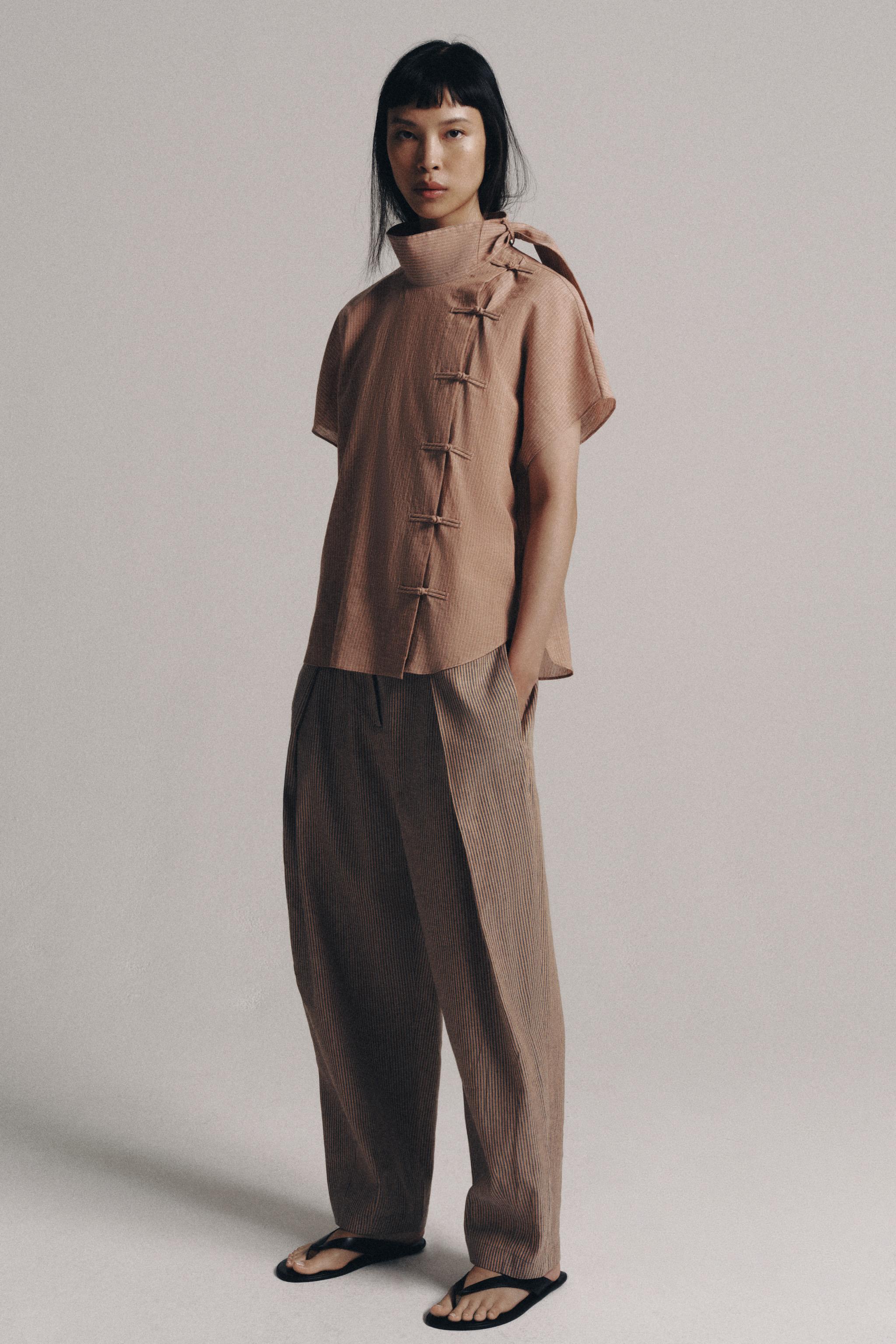 РУБАШКА С ЗАСТЕЖКАМИ-ТОГГЛАМИ ZW COLLECTION — ZARA