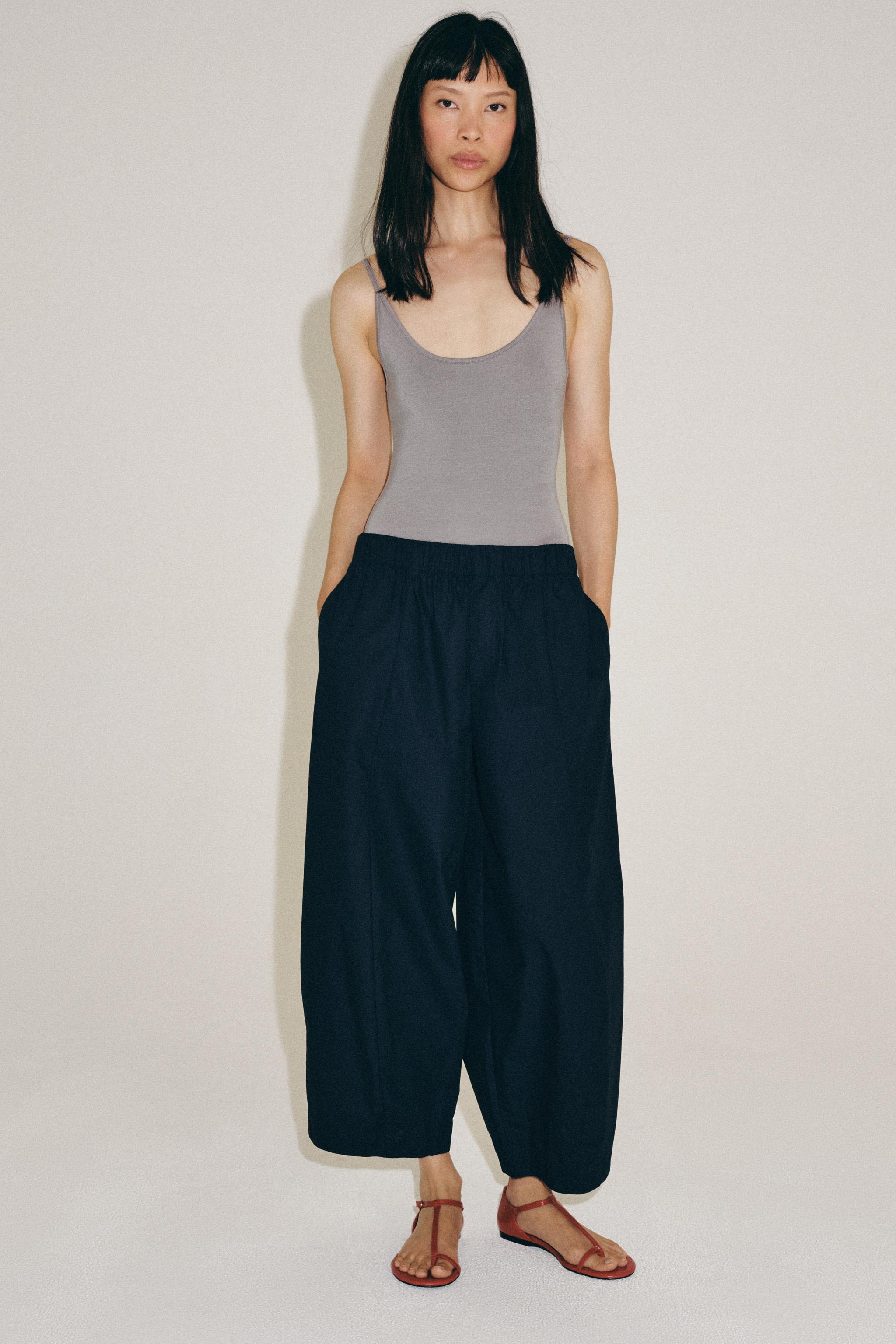 Брюки силуэта "бочонок" ZW COLLECTION — ZARA