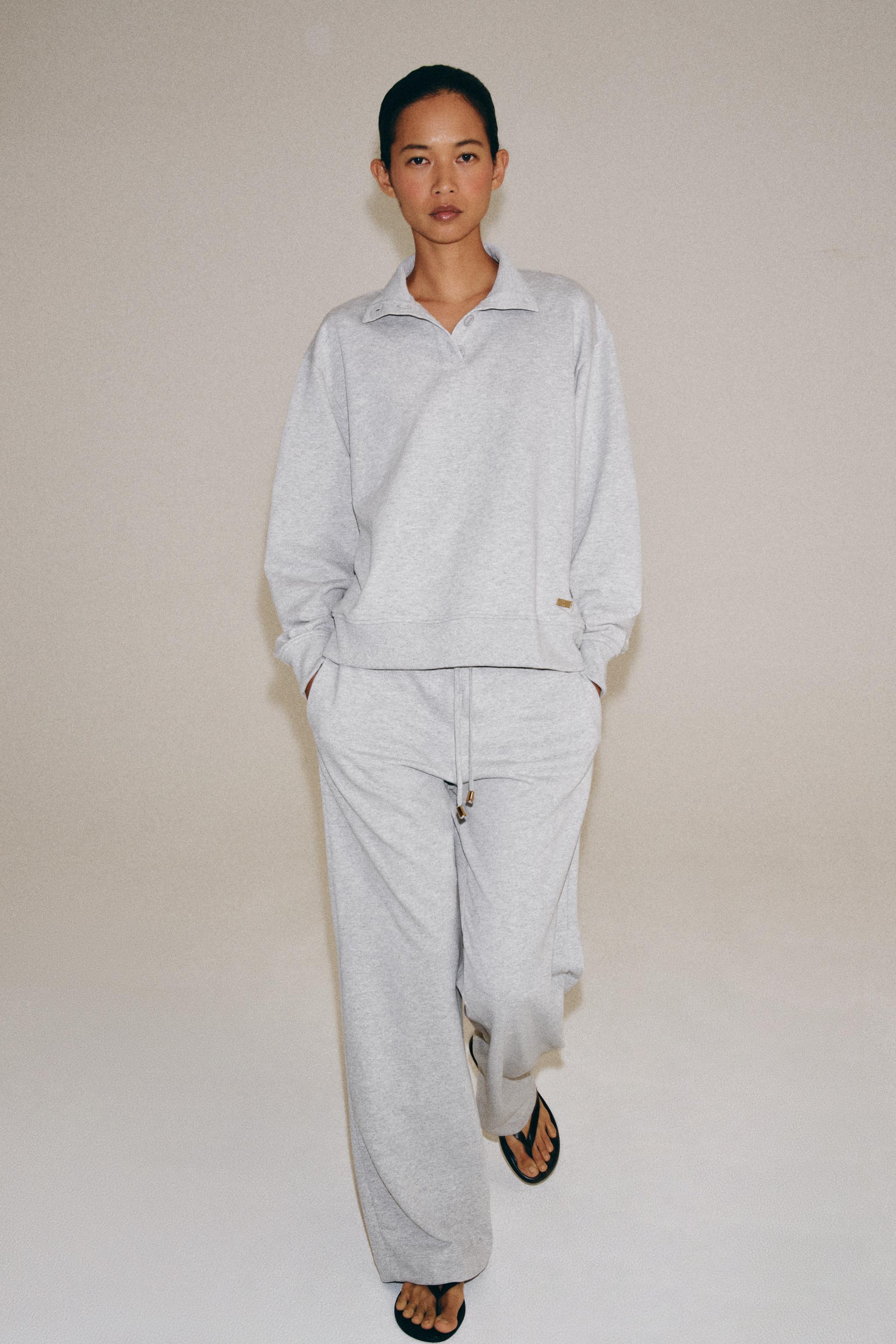 ШИРОКИЕ ТРИКОТАЖНЫЕ БРЮКИ — ZARA