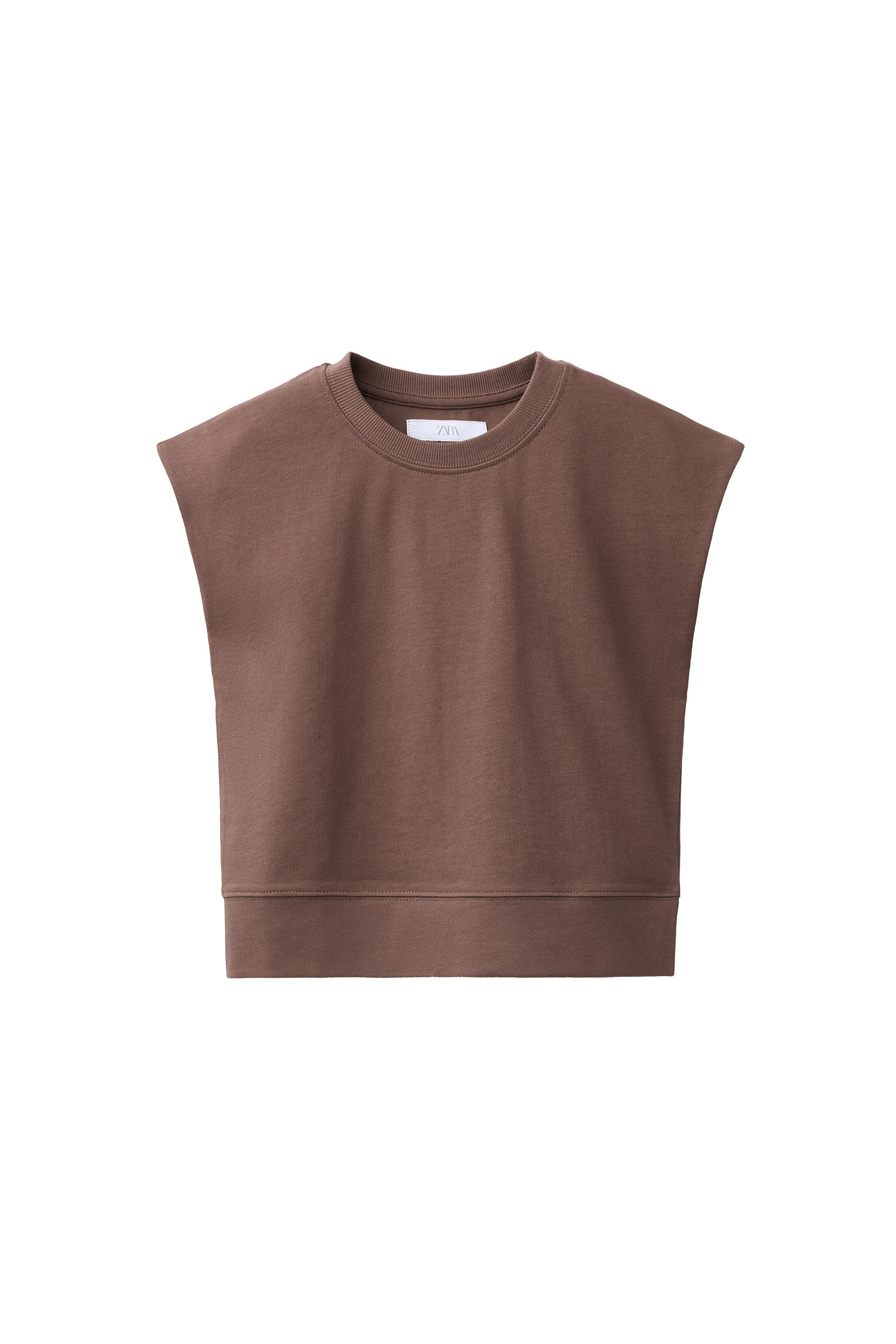 Футболка плотная базовая — ZARA