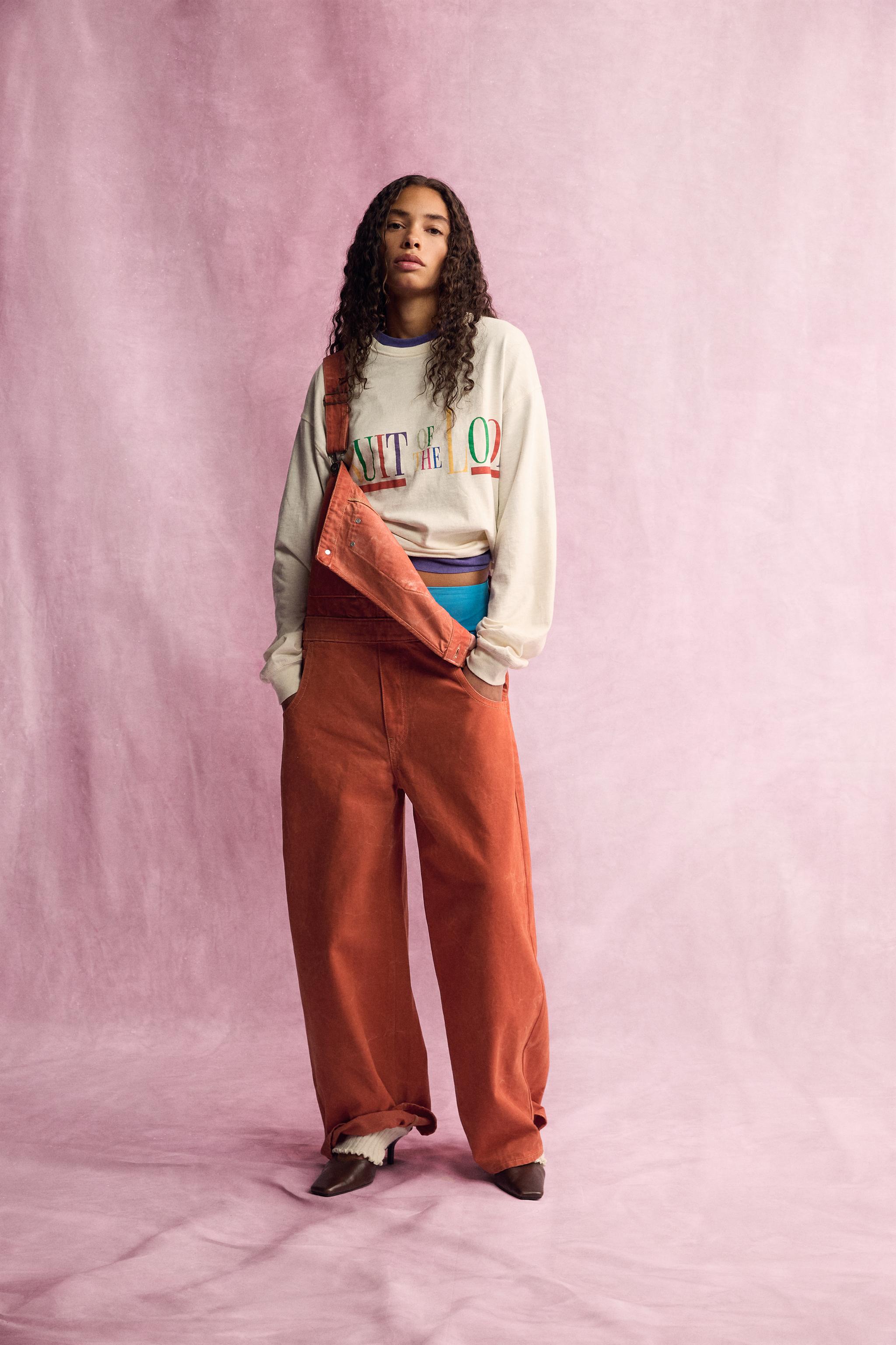 Джинсовый комбинезон FRUIT OF THE LOOM™ — ZARA