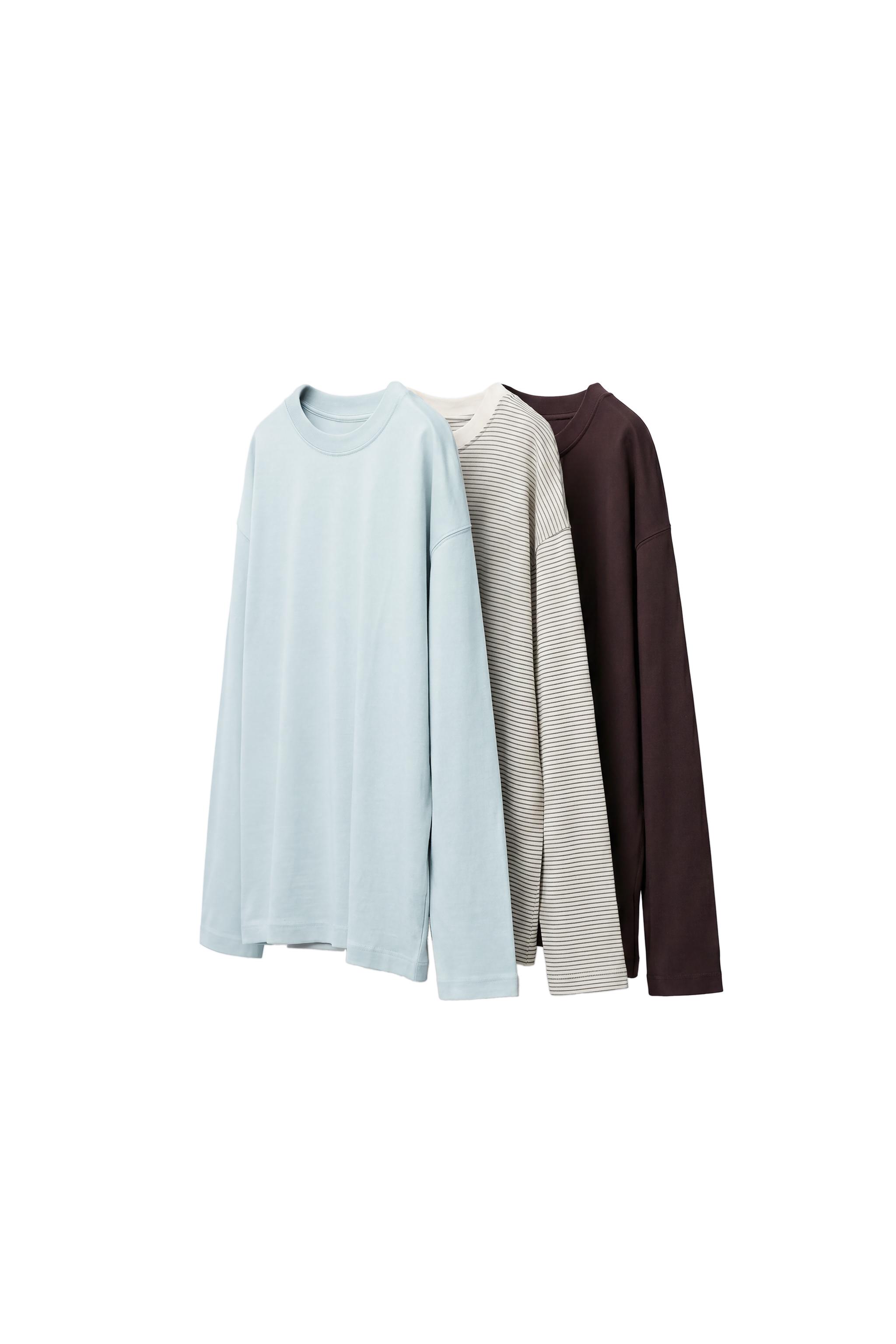 Набор из 3 однотонных футболок — ZARA