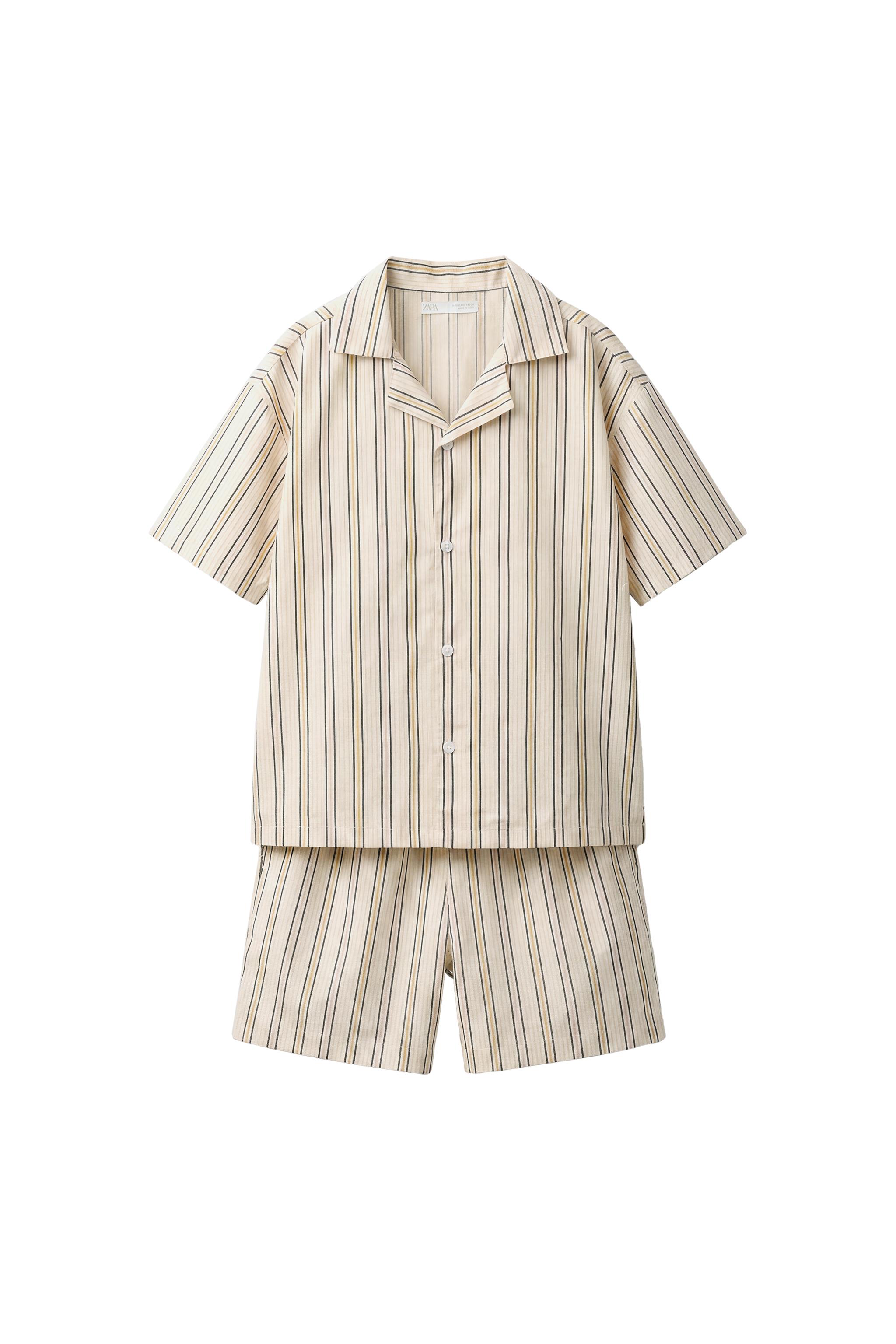 6-14 ЛЕТ/ПИЖАМА-РУБАШКА В ПОЛОСКУ — ZARA