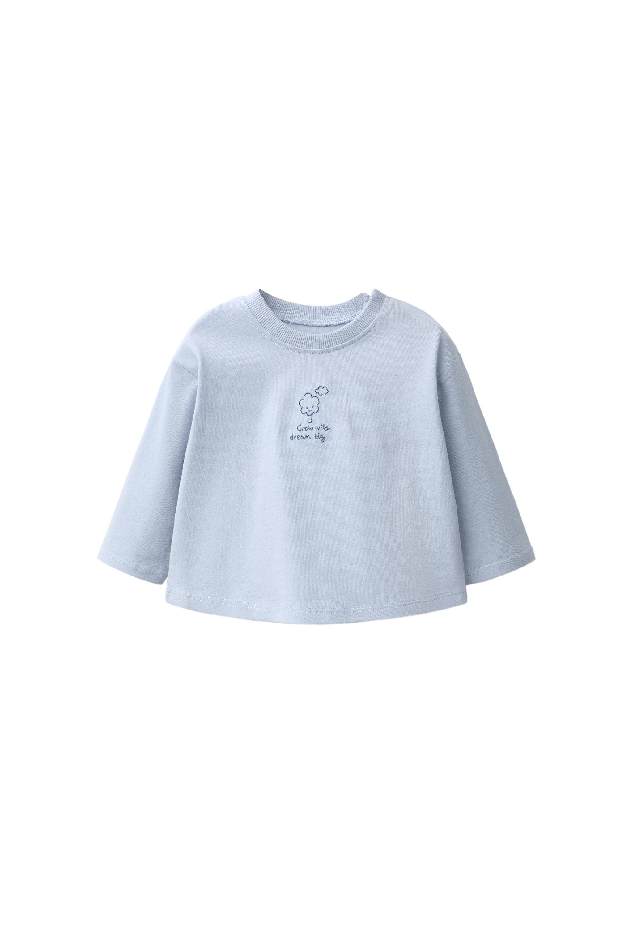 Футболка с вышивкой — ZARA