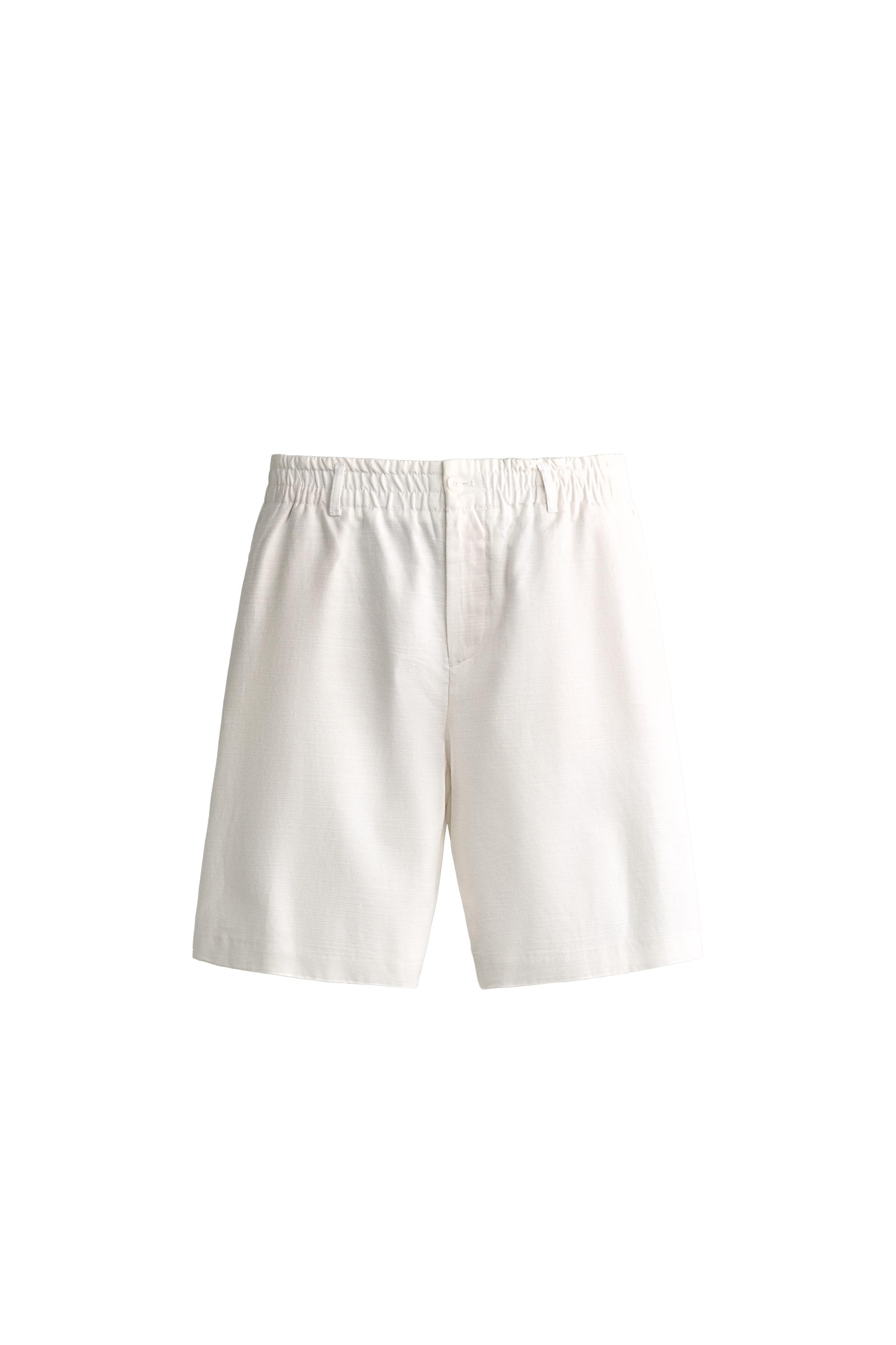 Бермуды с широкими штанинами из хлопка с лиоцеллом — ZARA
