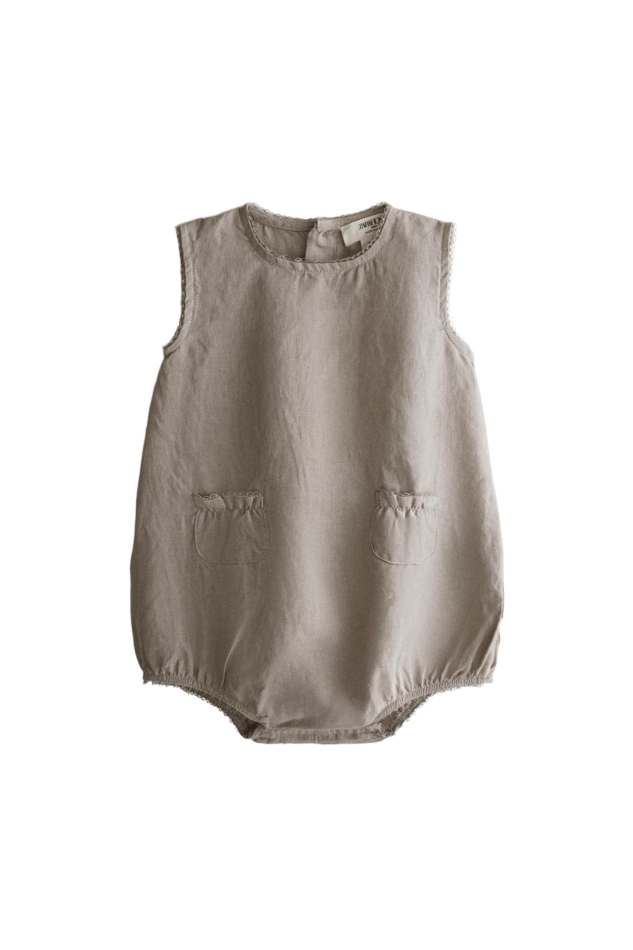 Боди из льна для малышей — ZARA