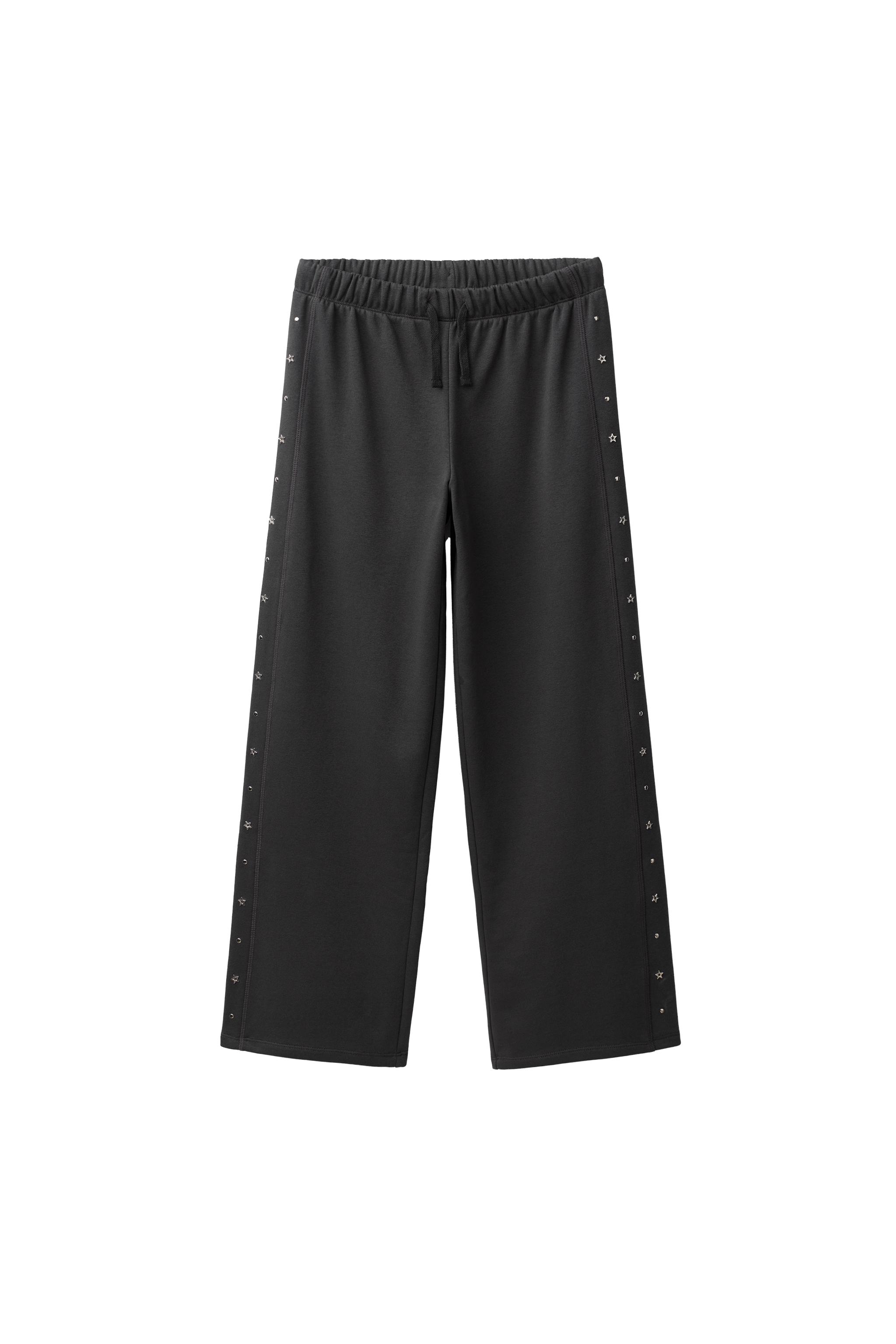 Брюки с широкими штанинами и заклёпками — ZARA