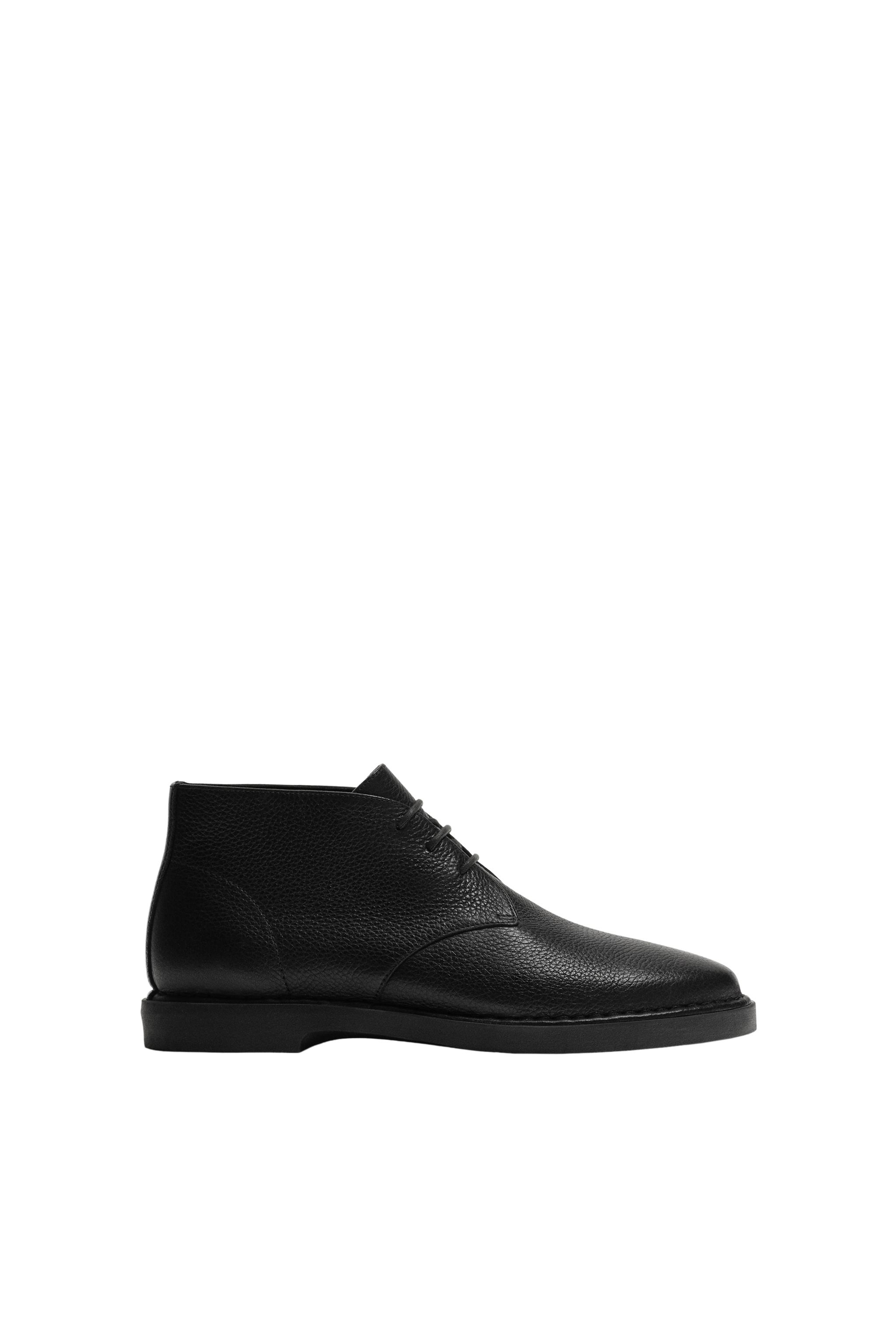 Кожаные ботинки — ZARA