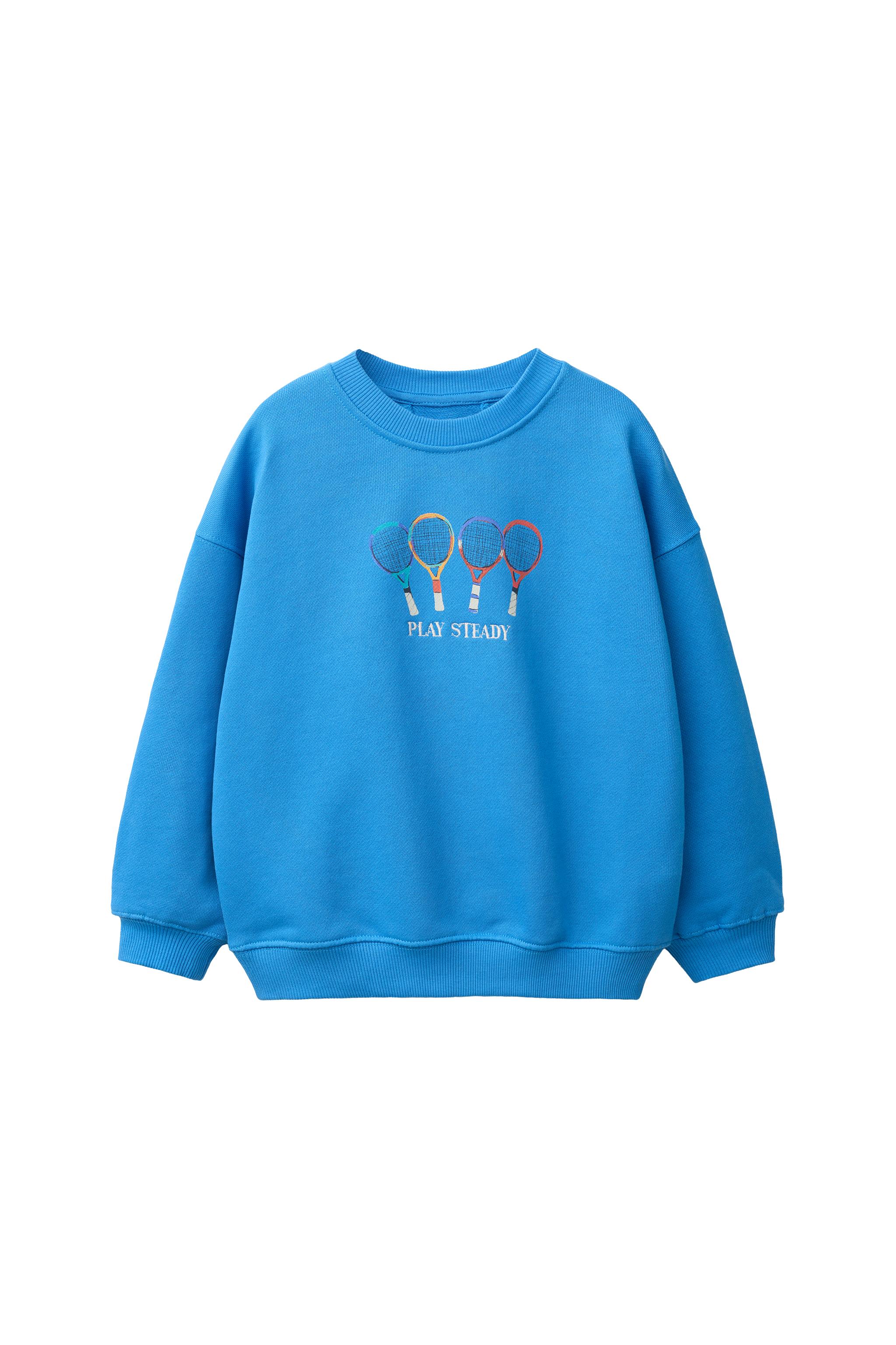 Свитшот с теннисной вышивкой — ZARA