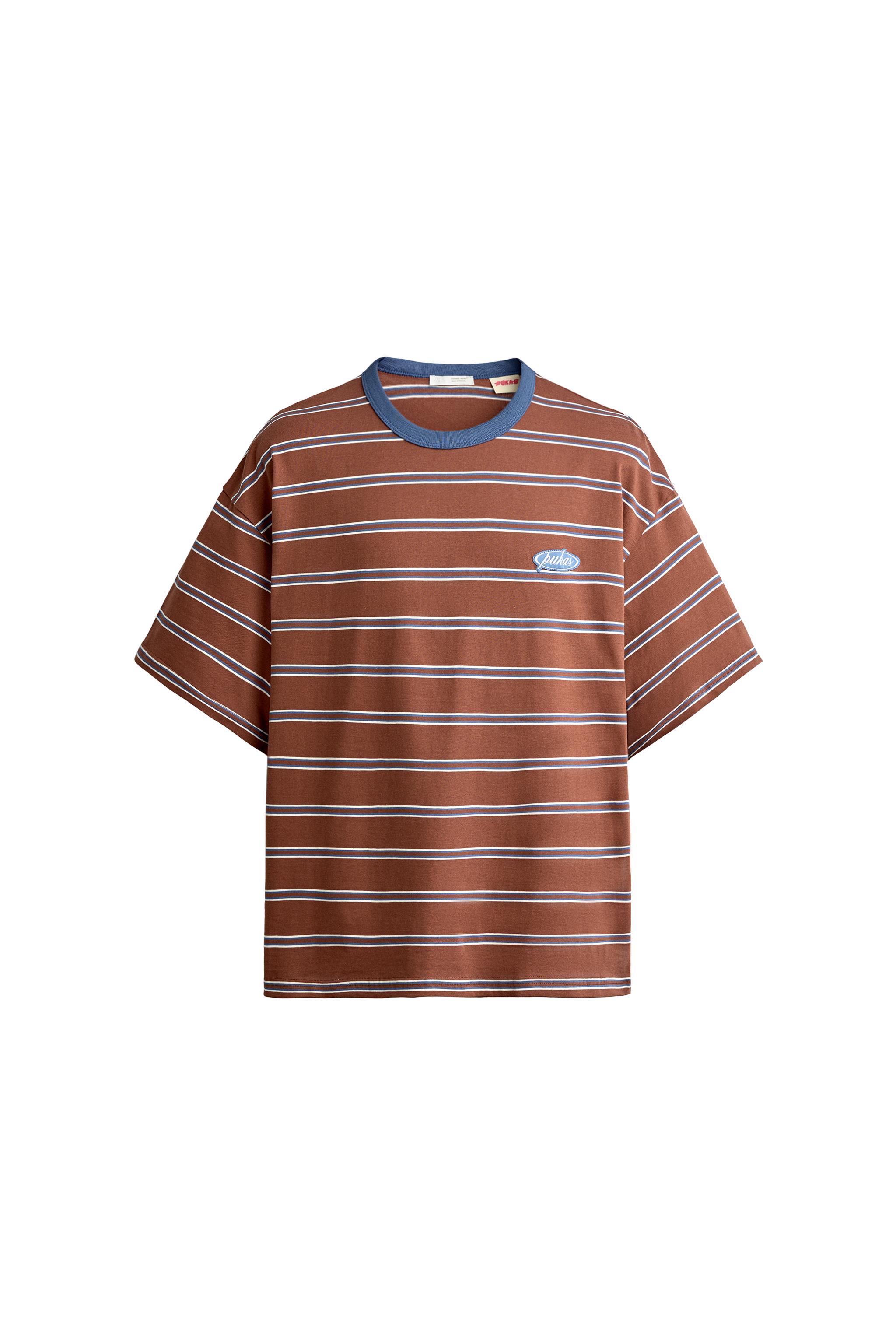 Футболка в полоску из жаккардовой ткани PUKAS SURF X ZARA — ZARA