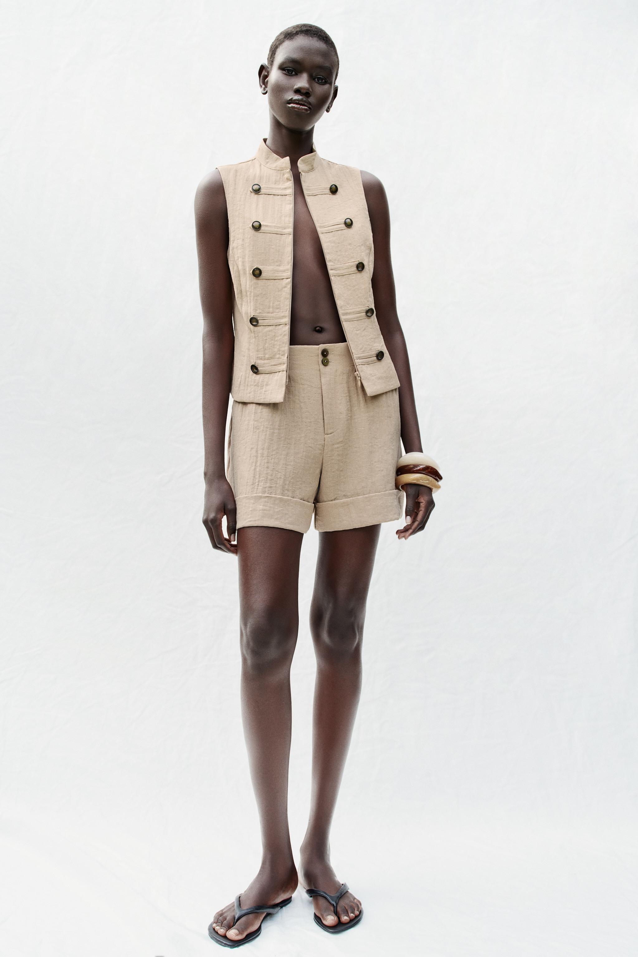 Бермуды с отворотами — ZARA